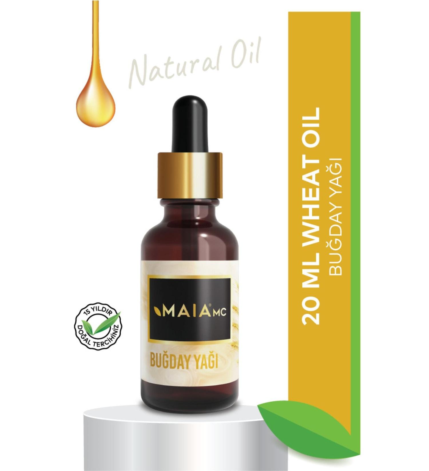 Maia mc Wheat Oil (WITH VITAMIN E) Helps Reduce Wrinkles and Fine Lines 20 ml