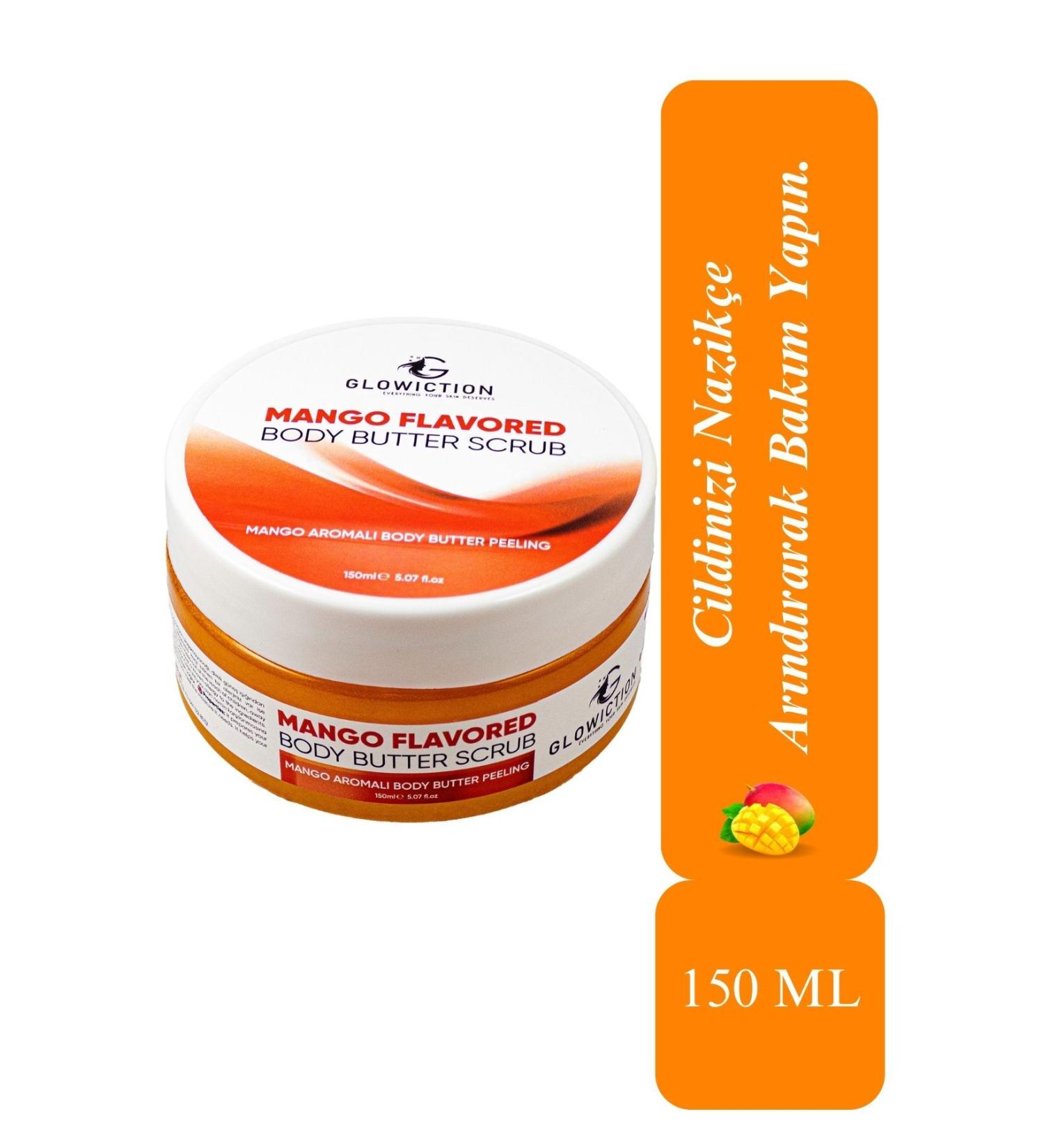 GLOWICTION Nourishing Purifying and Moisturizing Mango Flavored Body Scrub 150 ml - Buy Online on GoSupps.com