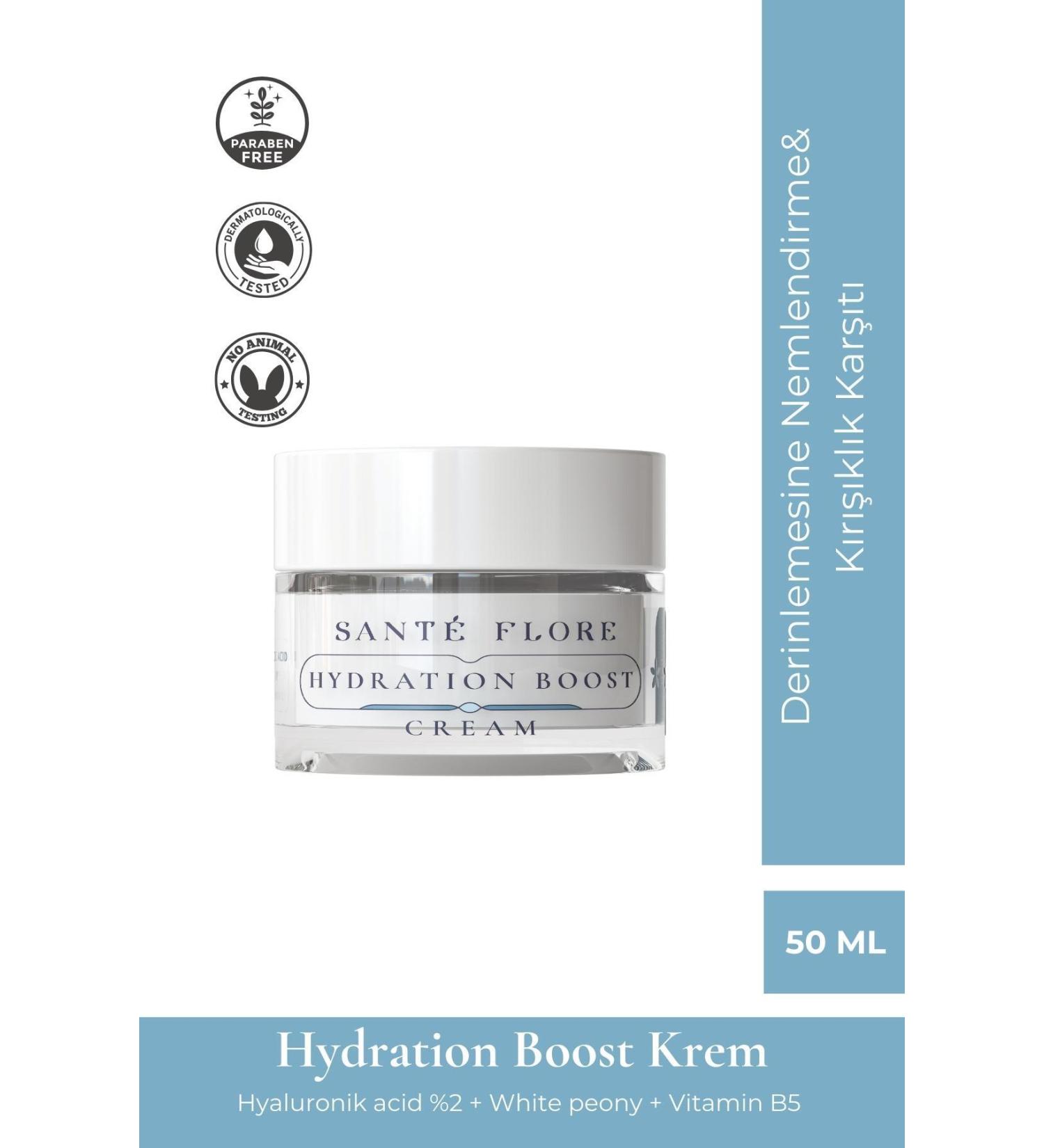 Sante Flore Hydration Boost - Intensive Moisturizing Care Cream 50ml - Buy Online on GoSupps.com