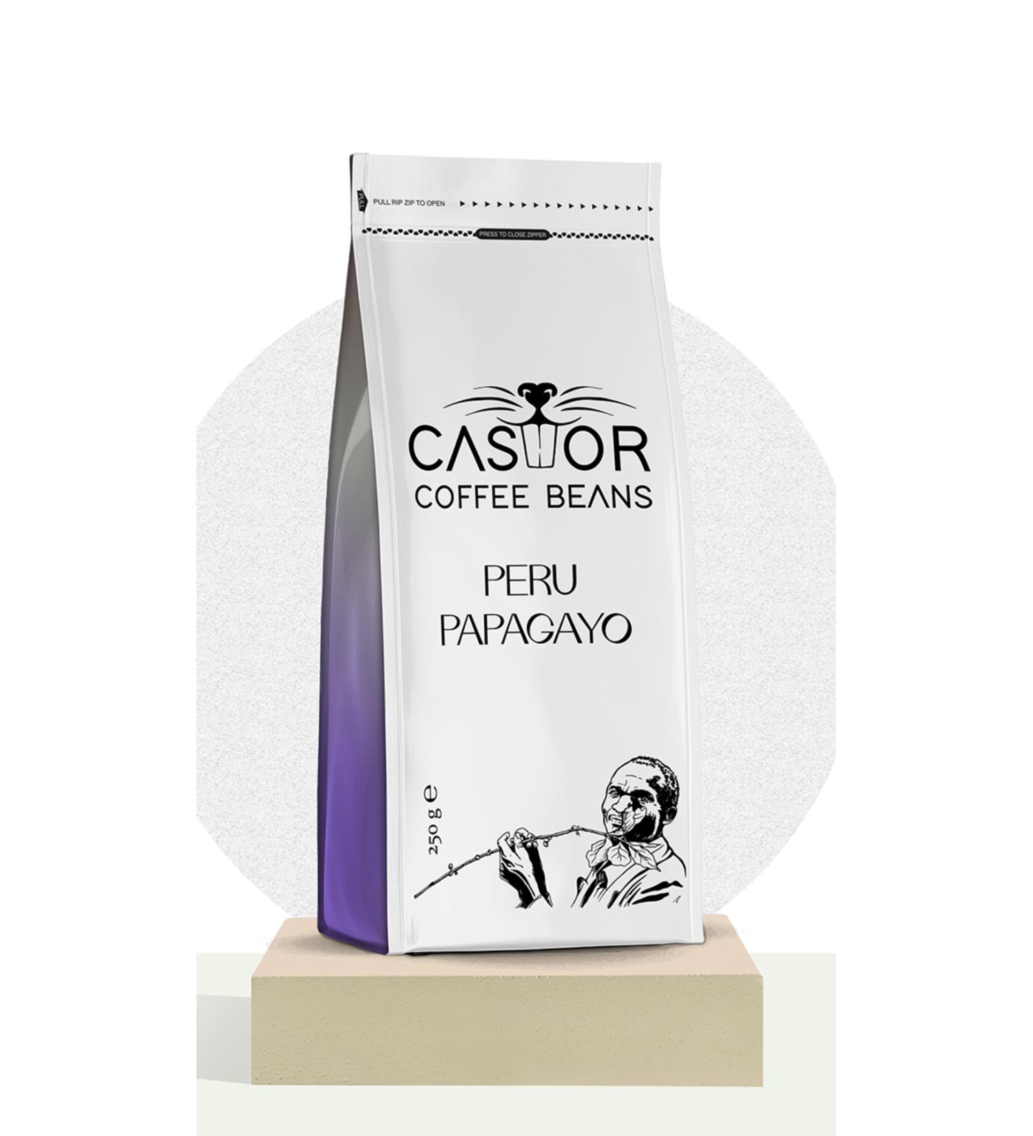 CASTOR COFFEE BEANS Peru Papayagua 250gr