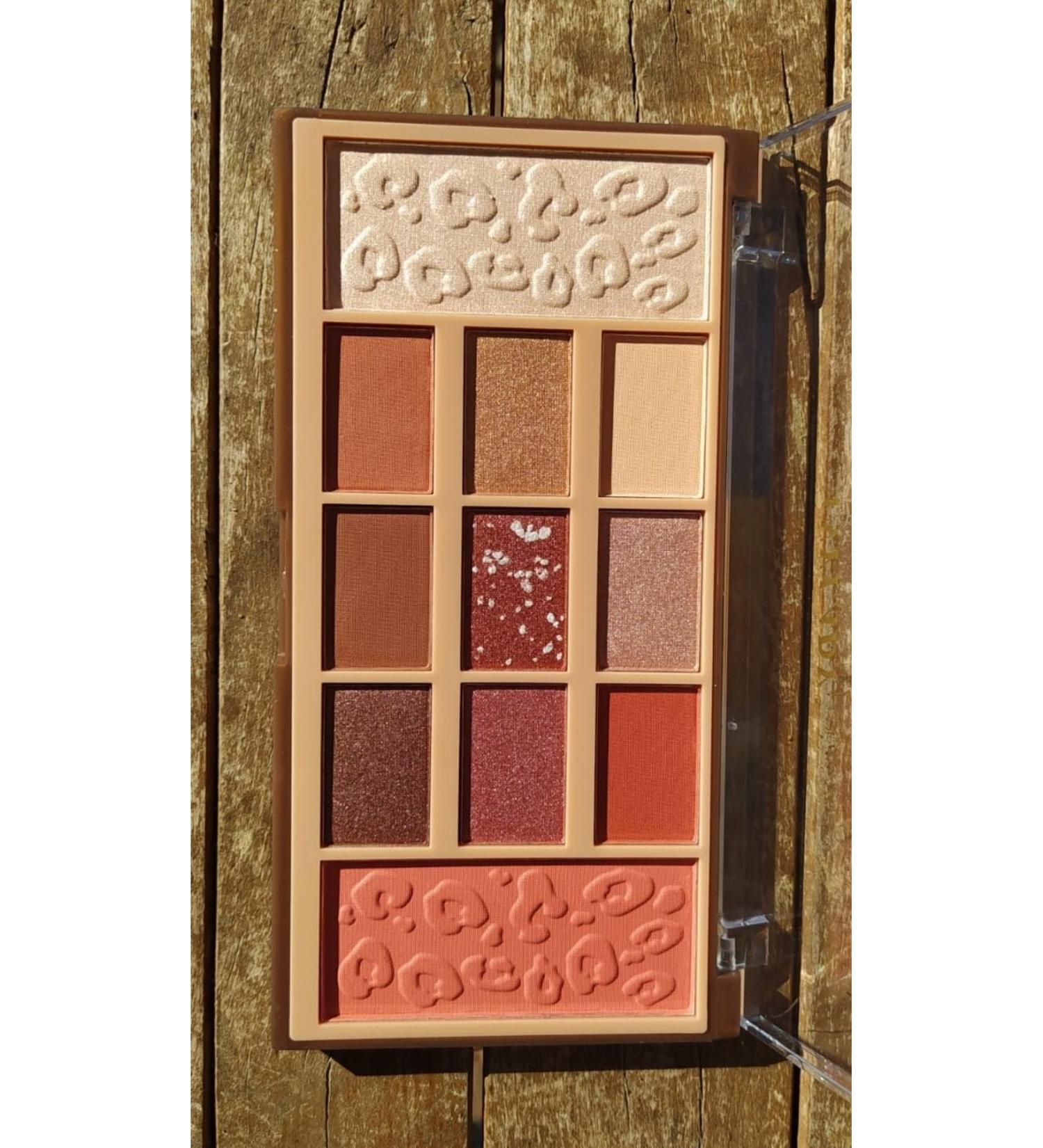 MONICATIME AND 11-PIECE EYESHADOW PALETTE (BLUE + HIGH LIGHT + EYESHADOW)