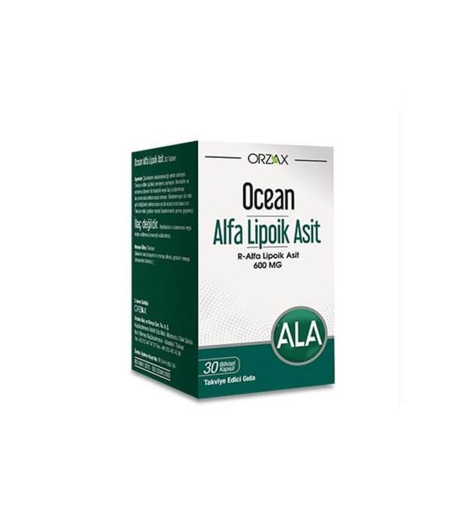 Ocean Alpha Lipoic Acid 600 mg 30 Tablets