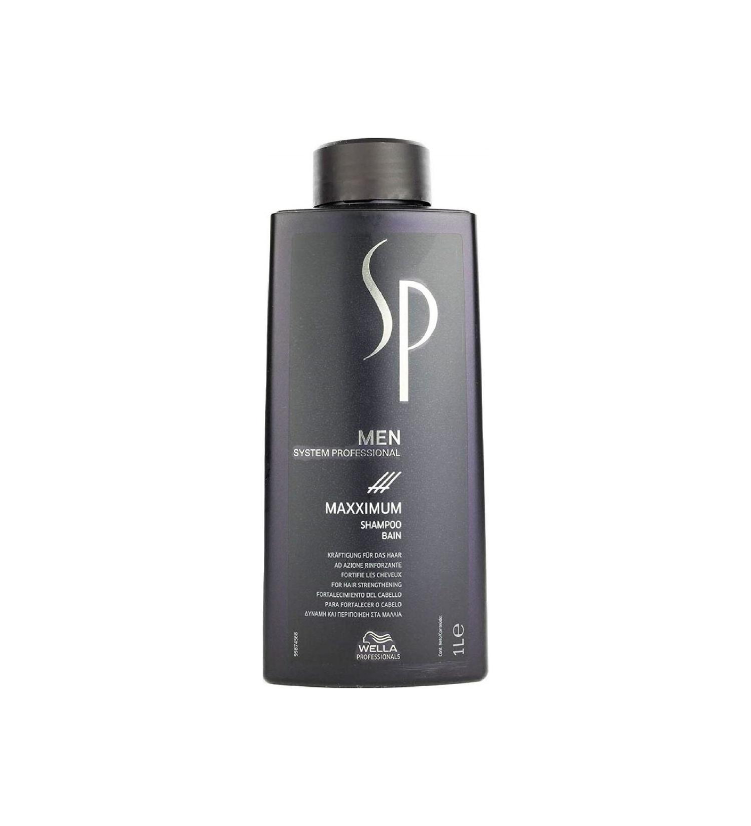 wella Professionals Sp Men Maxximum Anti-Hair Loss and Strengthening Shampoo for Men 1000 ml.