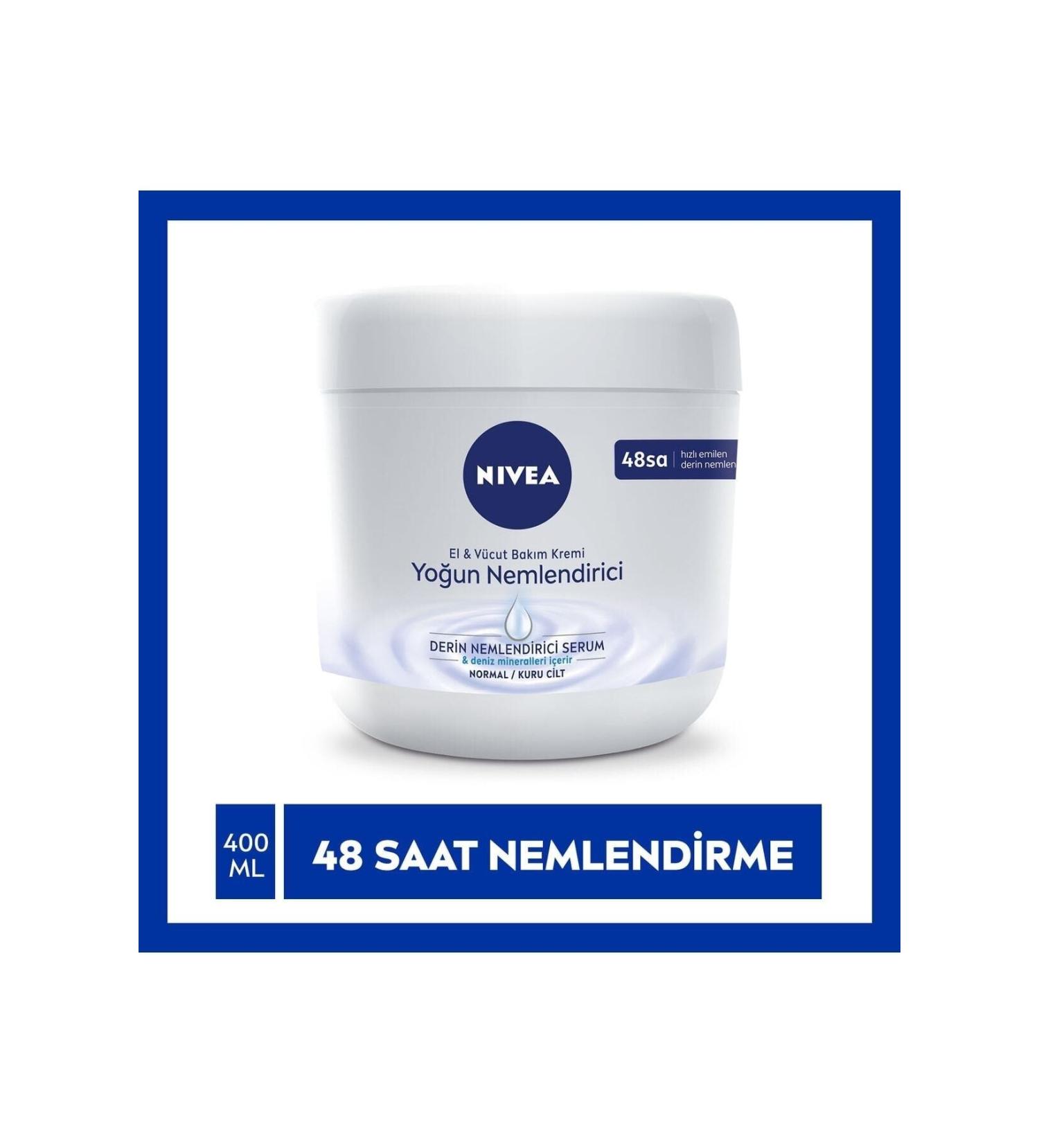 NIVEA Intensive Moisturizing Hand & Body Care Cream 400ml  - Buy Online on GoSupps.com
