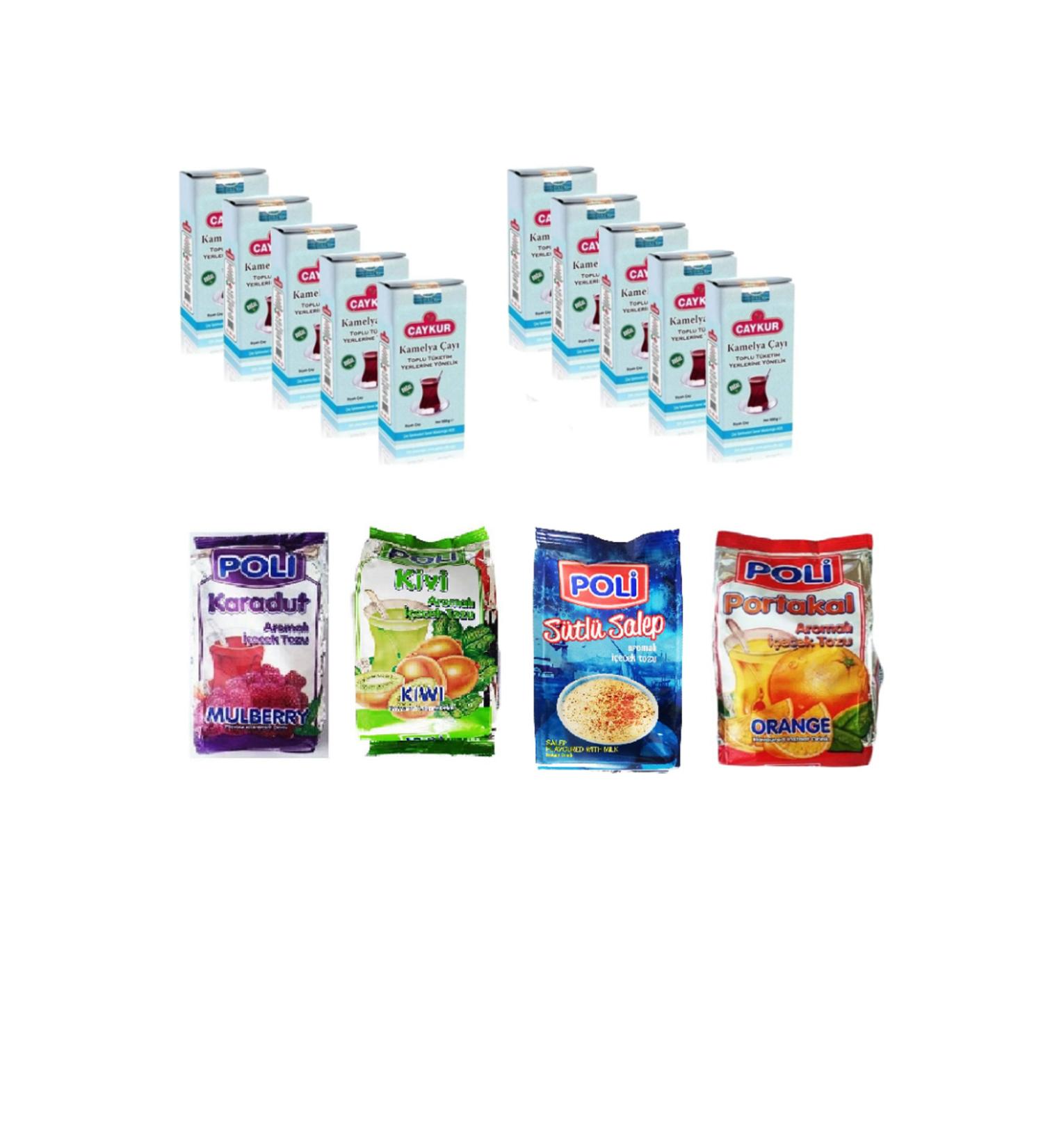 aykur Camellia 1kg 10 pieces + (poly black mulberry kiwi milk salep orange)