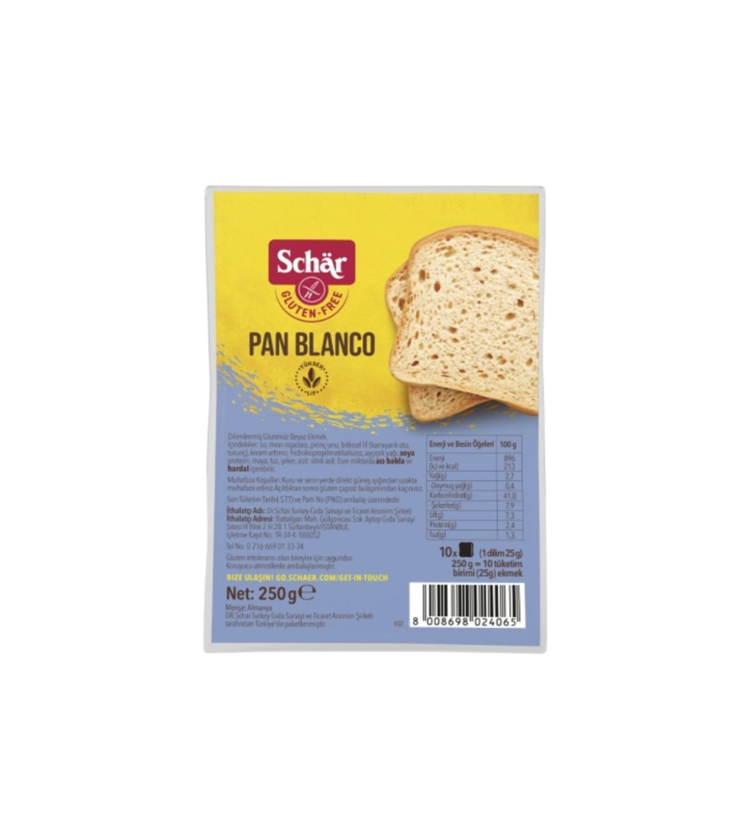 Schar 24 Schar Gluten Free Bread 250 Gr.