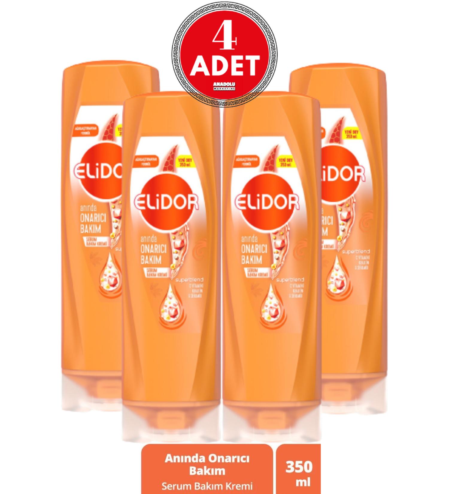 Elidor Superblend Hair Care Cream Instant Repair Care Vitamin C Keratin & Ceramide 350 ml 4 Pieces - Buy Online on GoSupps.com