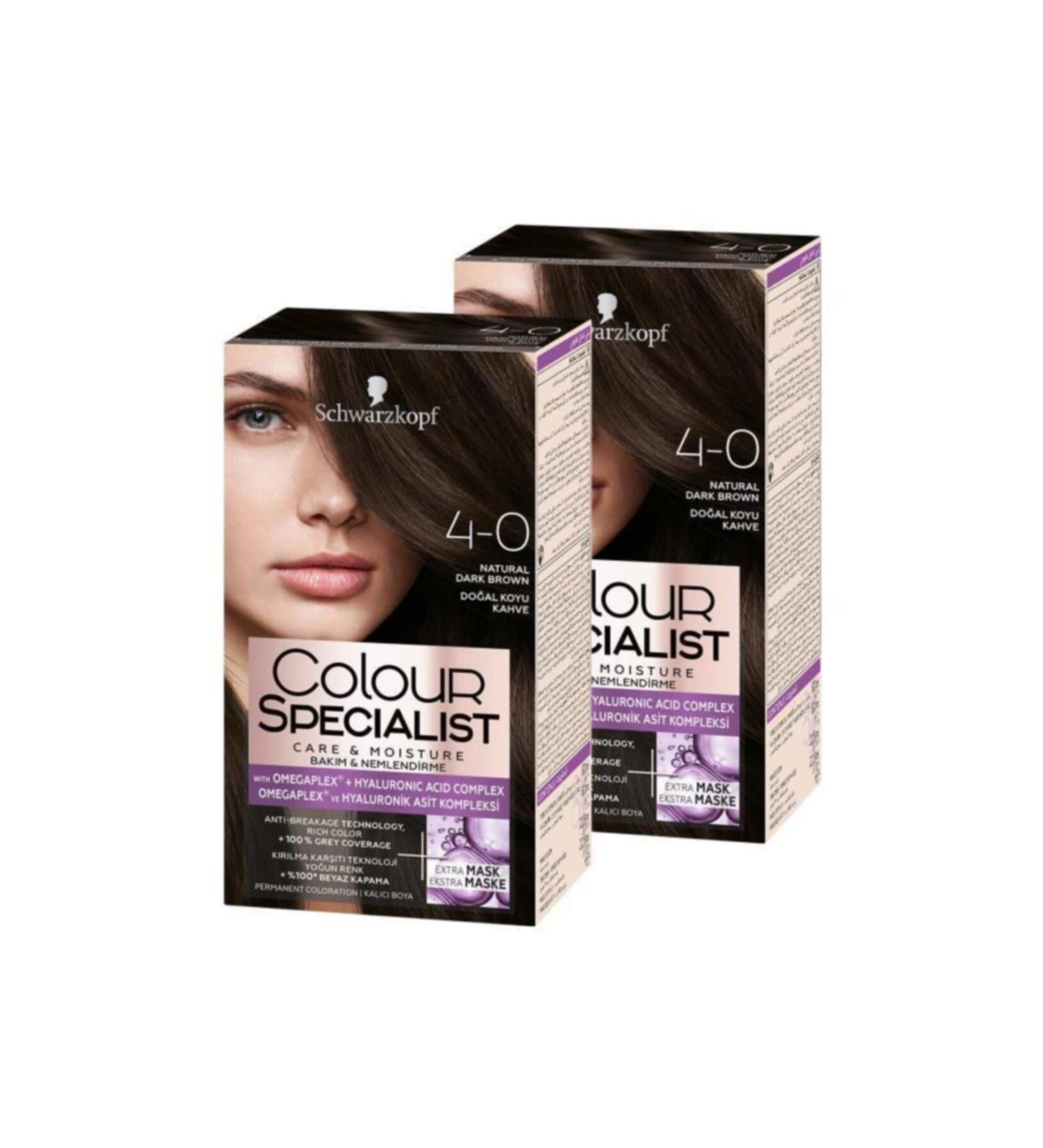 Schwarzkopf Natural Dark Brown 4.0 X 2 Pieces - Buy Online on GoSupps.com