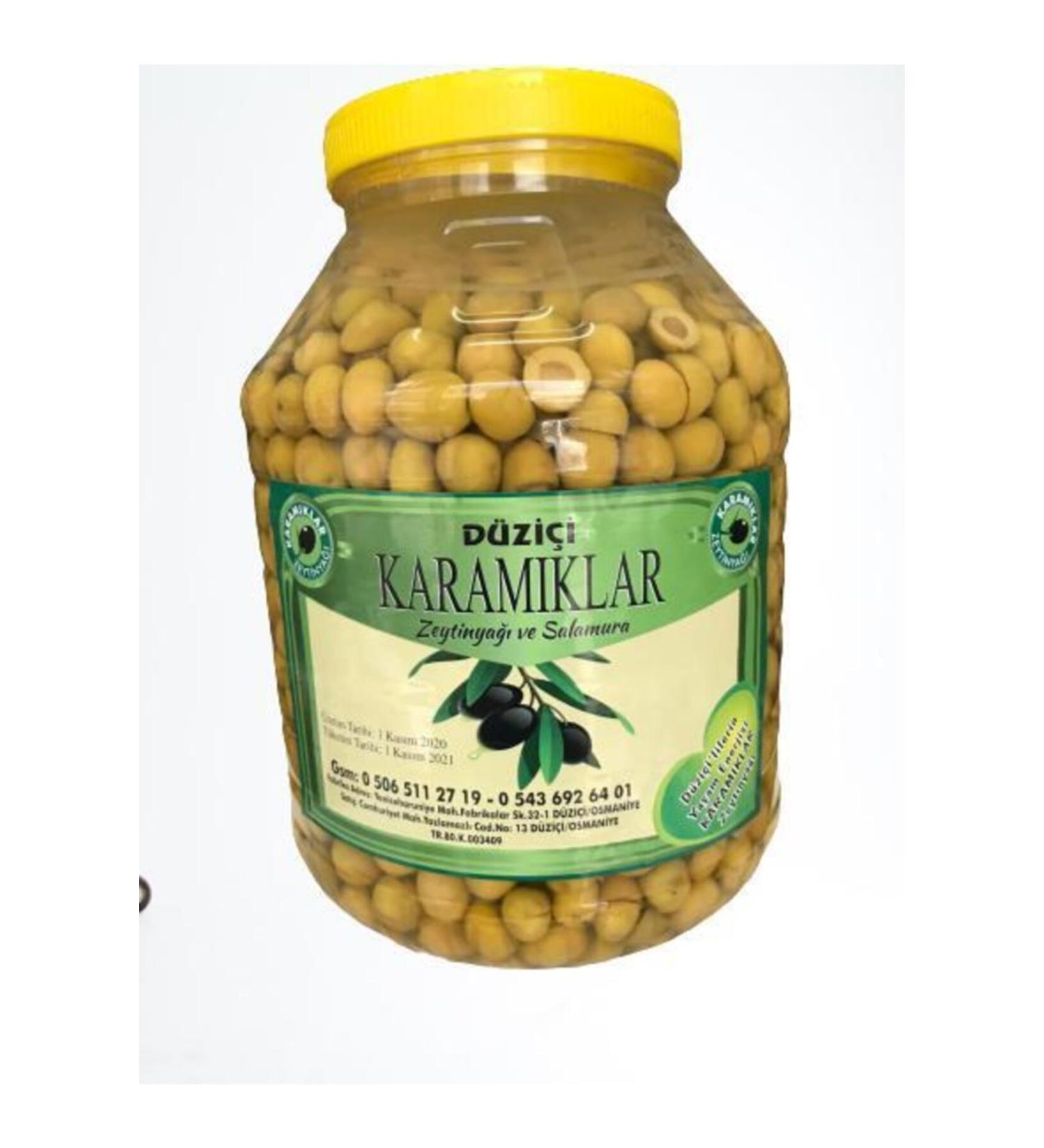 KARAMIKLAR OLIVE OIL 5 Kg Green Cracked Olives
