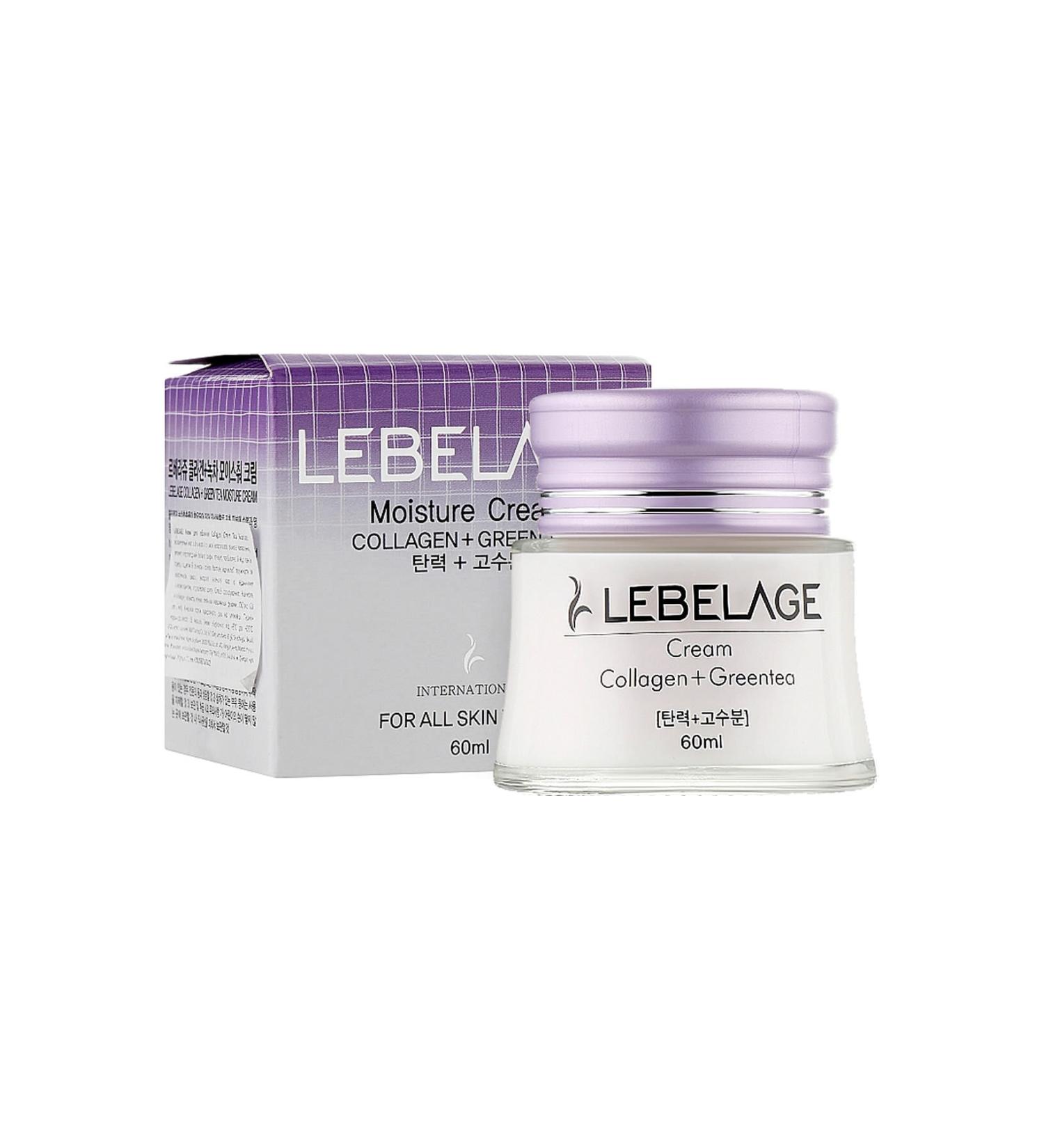 LEBELAGE Collagen Green Tea Moisturizing and Repairing Anti-aging Eye Contour and Face Cream