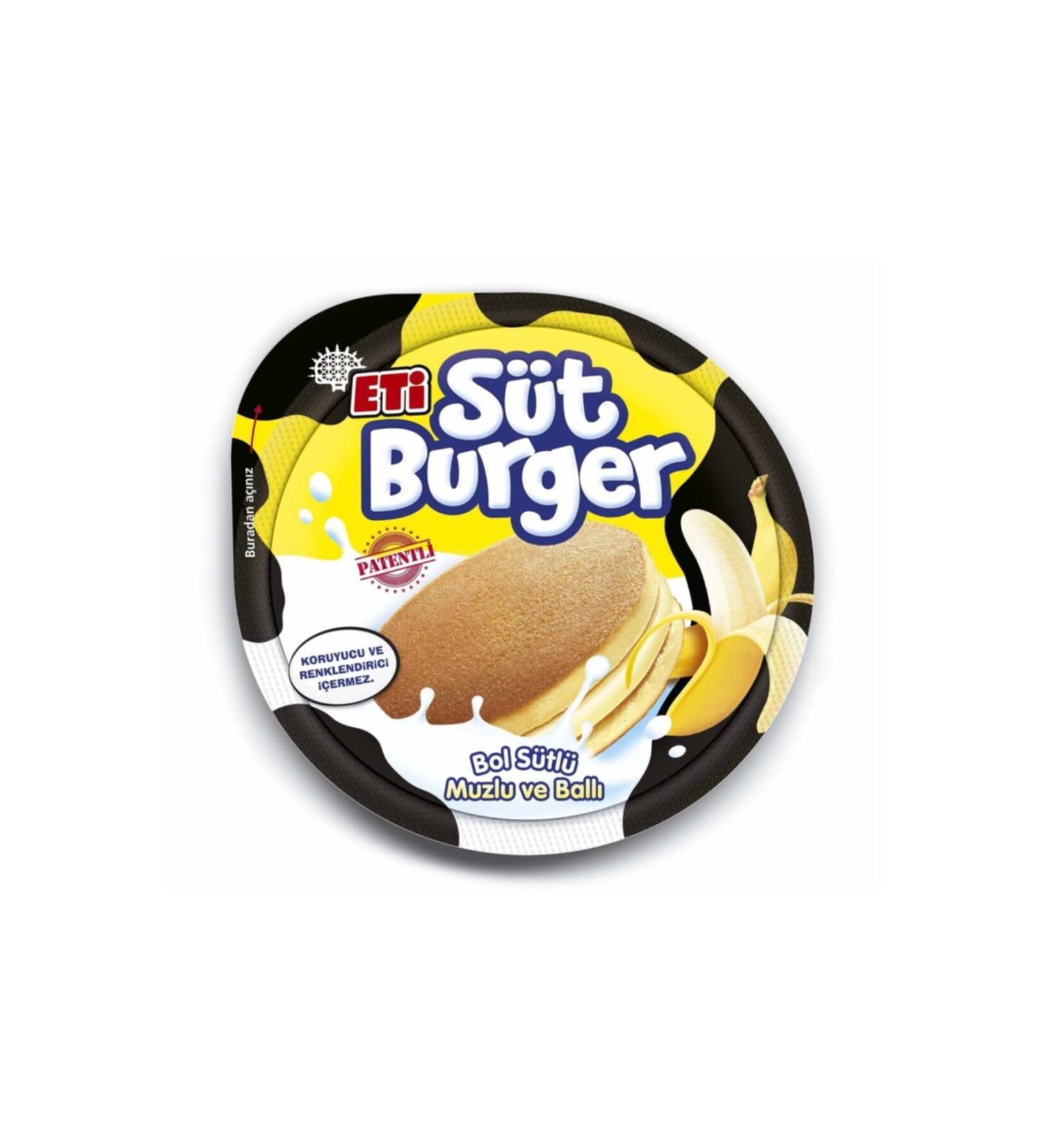 Eti Milk Burger Banana 35 gr 16 Pieces