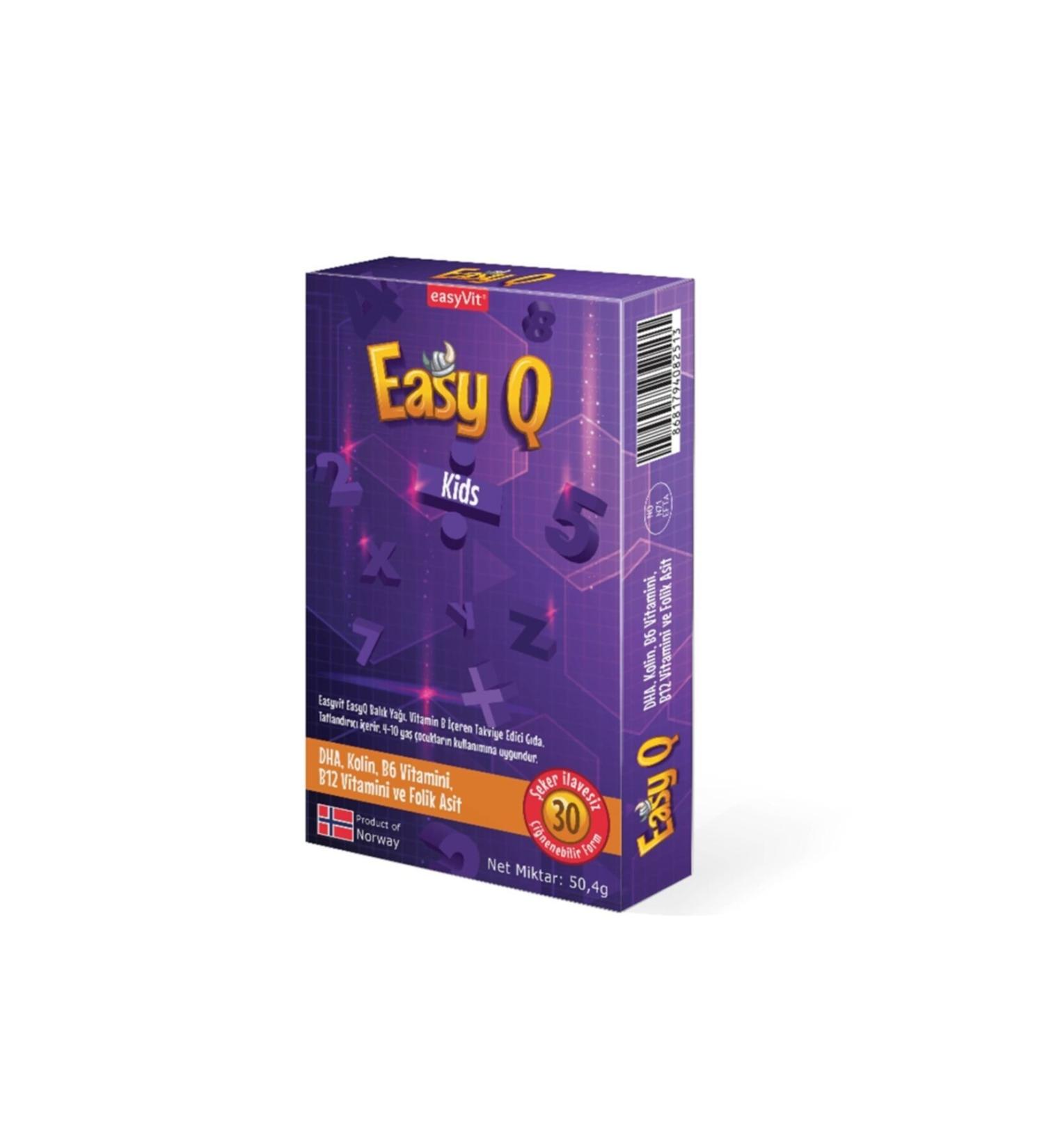 vevitamin Easy Fishoil Q Omega 3 Choline 30 Tablets