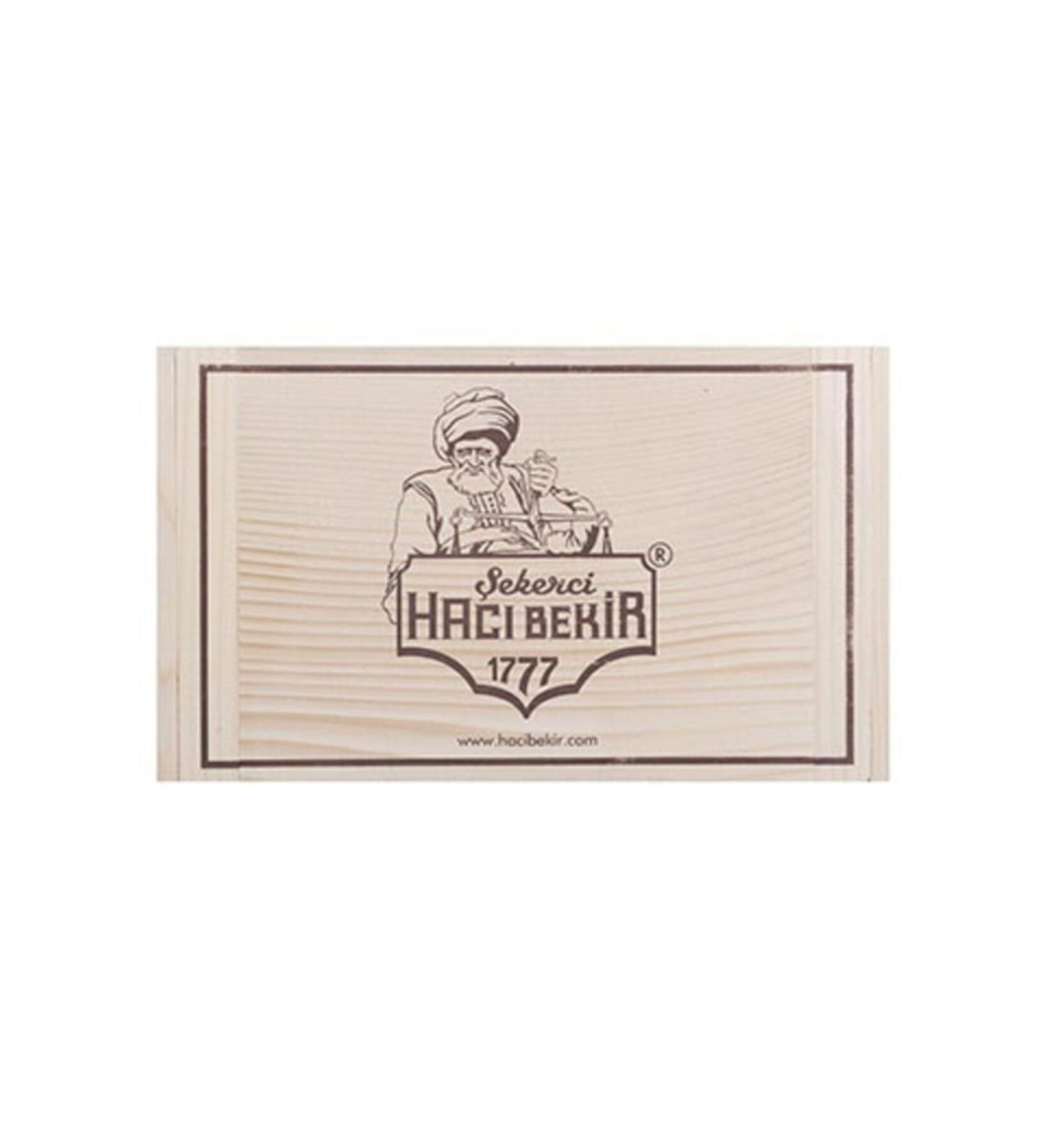 Hac Bekir Extra Pistachio Turkish Delight 500 gr - Wooden Box