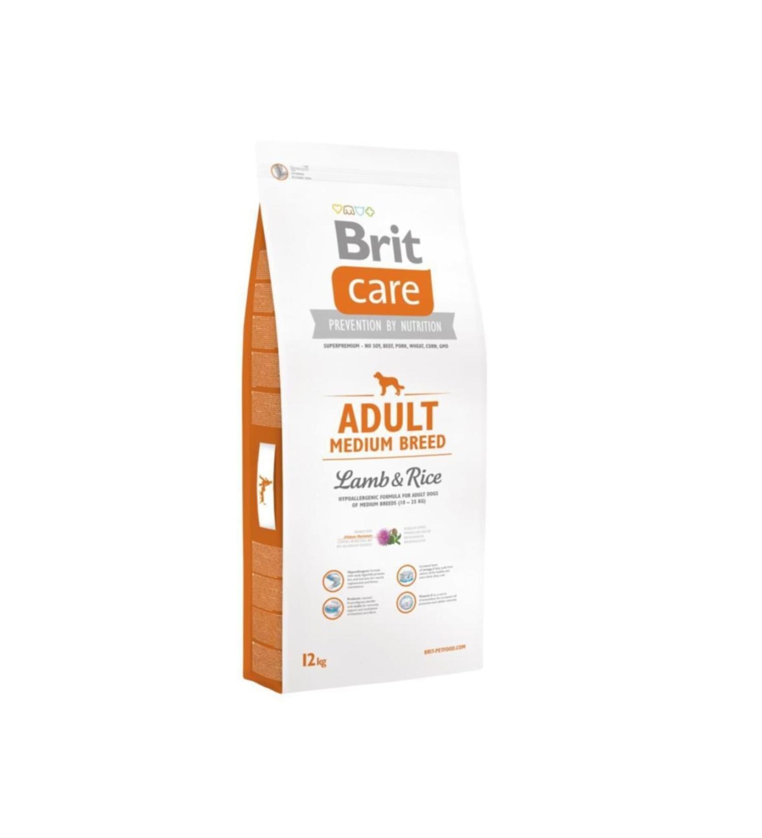 Brit Care Adult Medium Lamb Meat 12 kg Medium Breed Adult Dog Food