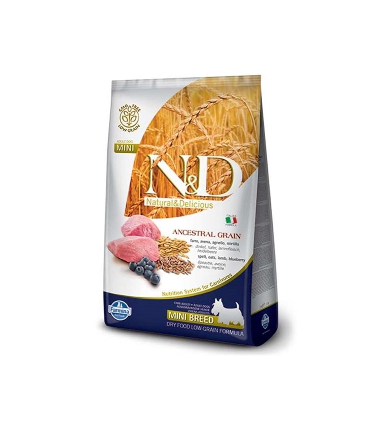N & D Low Grain Lamb-Blueberry Small Breed Adult Food 2.5 Kg 2 Piece Set Idili