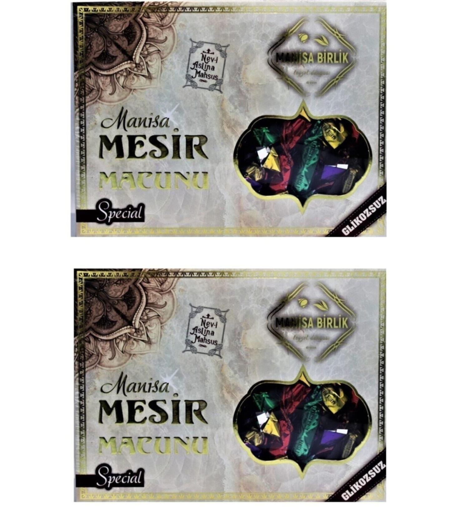 Manisabirliktezzet Manisa Birlik Glucose-Free Mesir Paste 195 Gr Set of 2 2*195 390 Gr