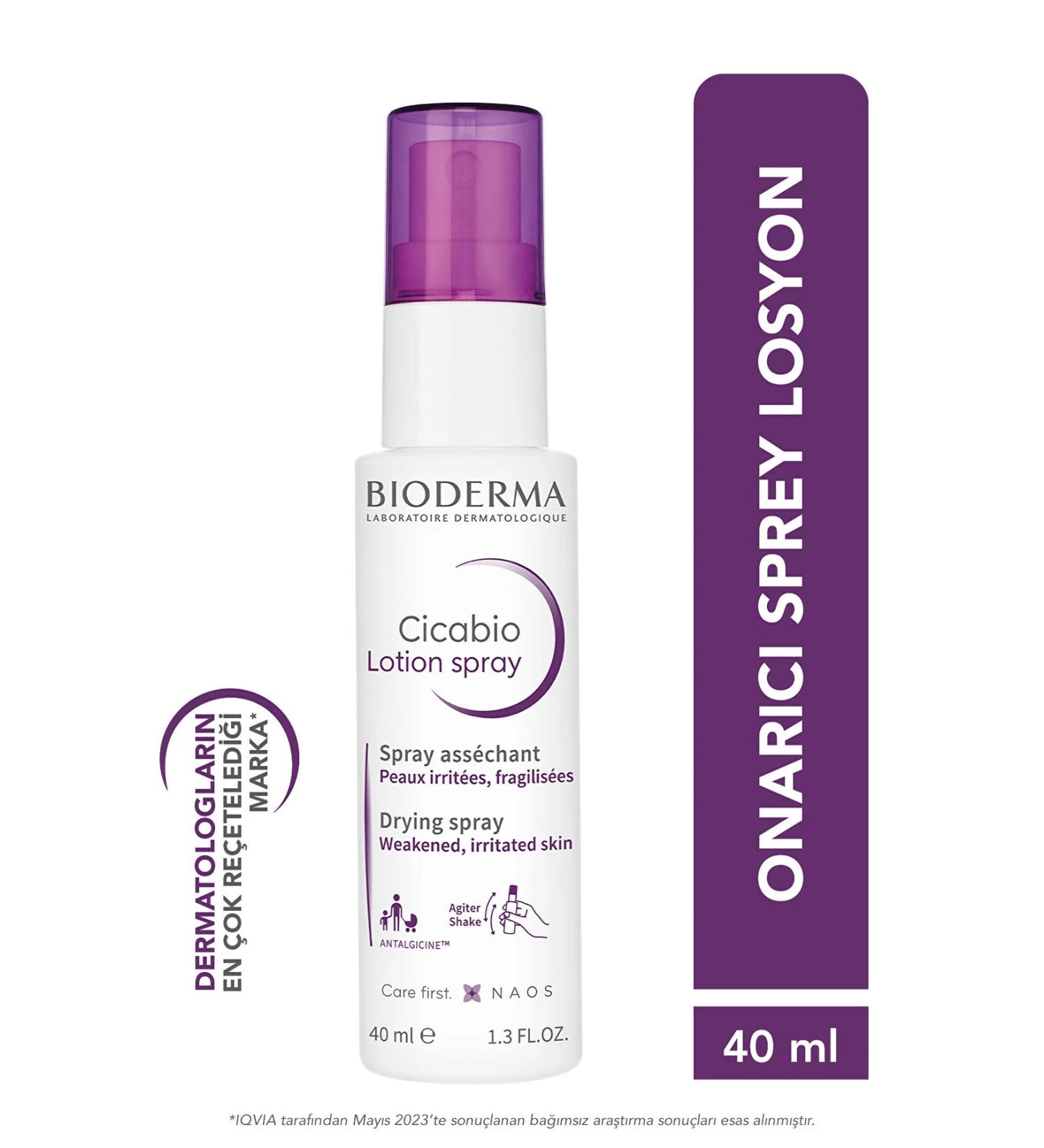 Bioderma Cicabio Lotion Drying Spray Lotion for Damaged Skin Adult and Child 40 ml