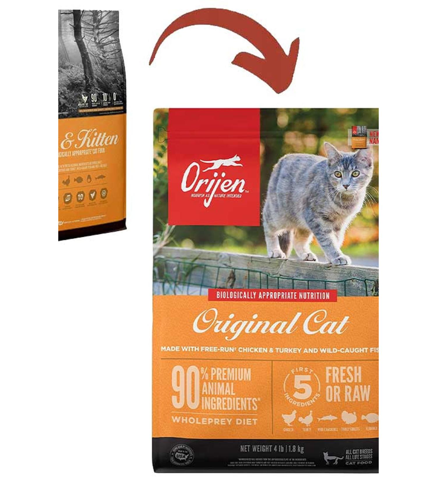 Orijen Cat & Kitten Grain-Free Kitten and Adult Cat Food 1.8kg