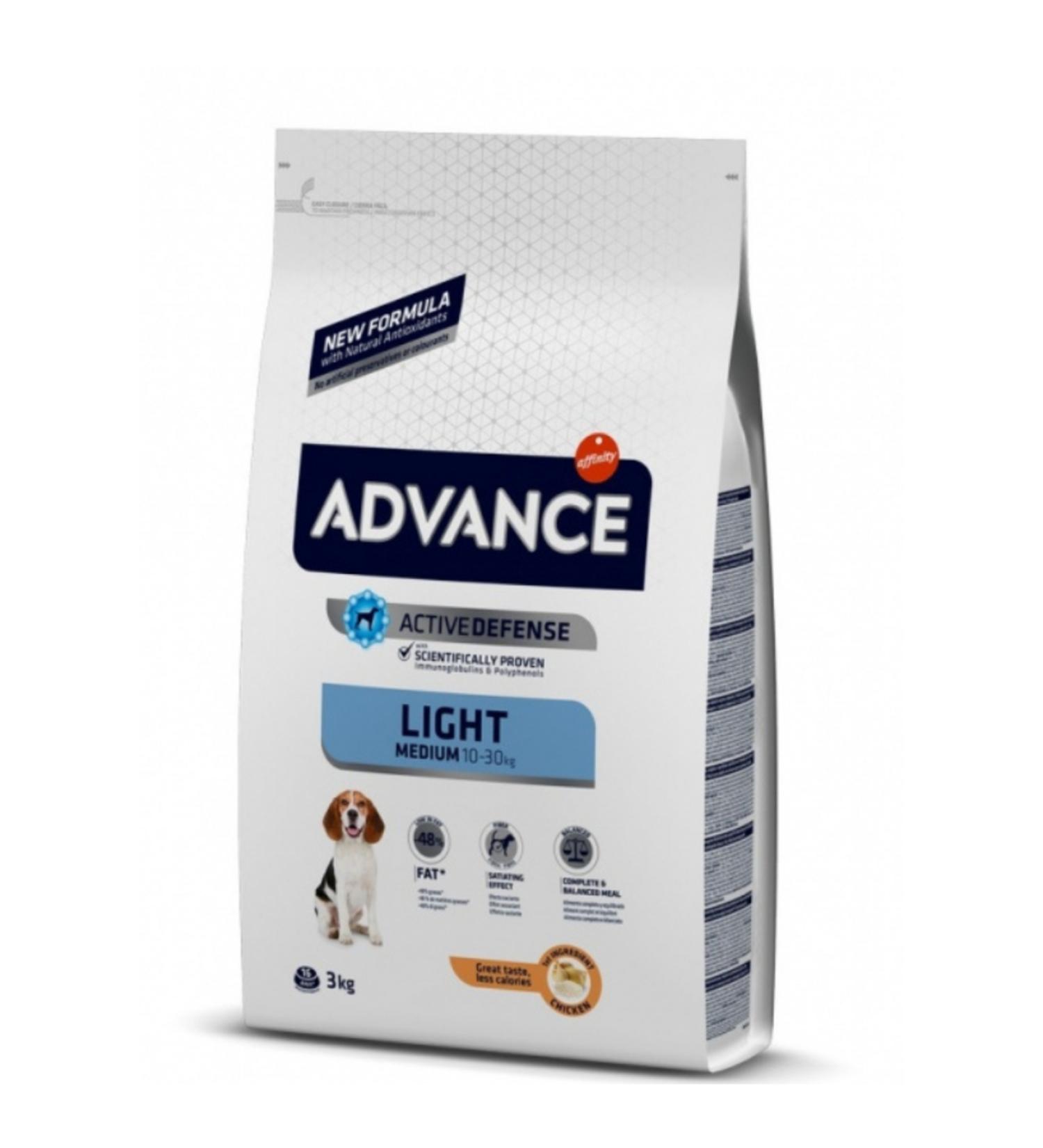 Advance Medium Light Chicken Adult Dog Food 3 Kg