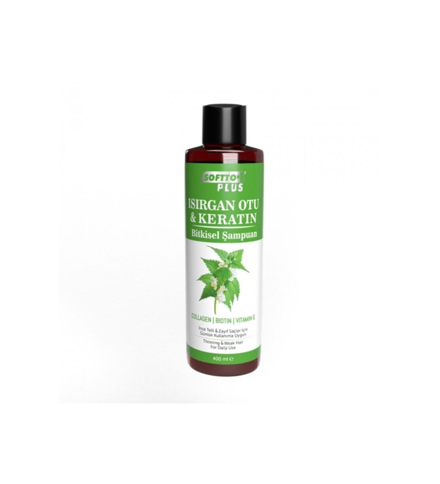 Softto Plus Nettle Herbal Shampoo for Weak and Weak Hair 400ml KEY RN116