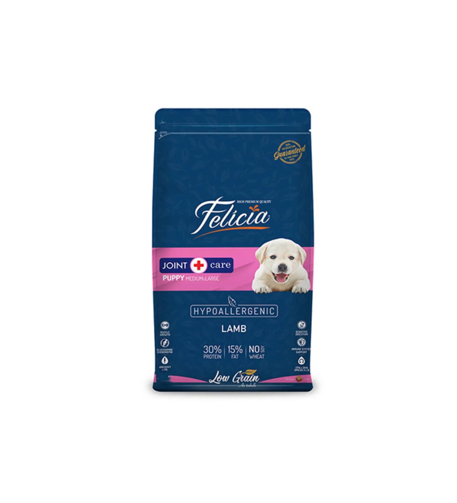 Felicia Kuzulu Large Breed Hypoallergenic Low Grain Puppy Food 3 Kg