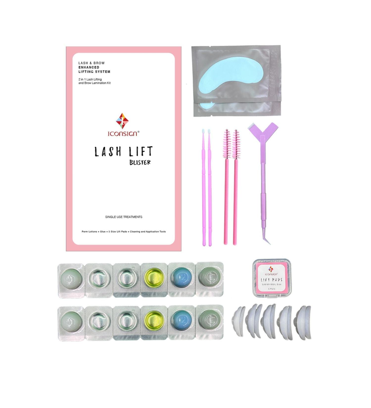 iconsign Lash Lift Eyelash Lifting Eyebrow Lamination Set Eyelash Perm Lash Lift Eco Package - Buy Online on GoSupps.com