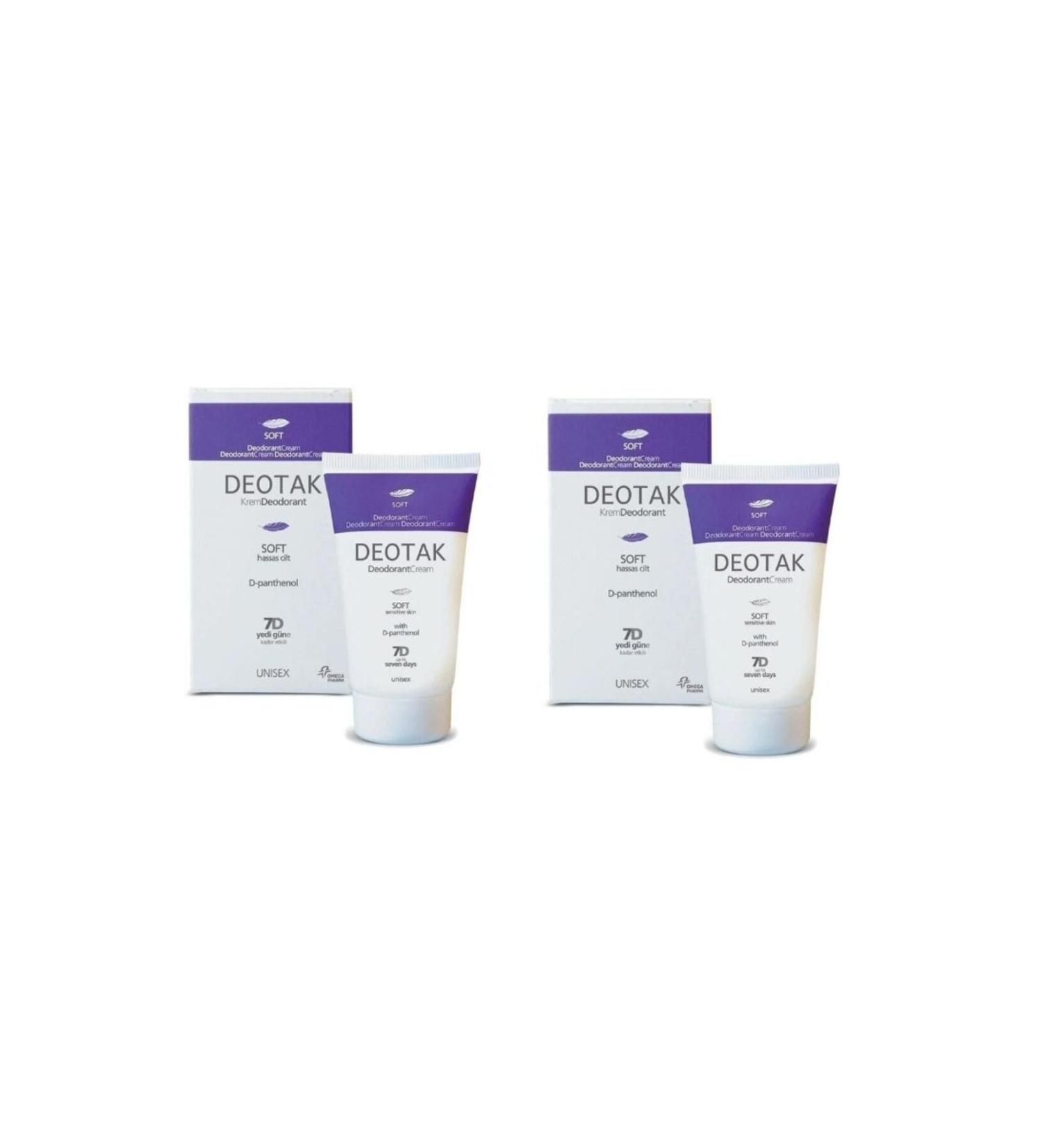 Deotak Cream Dedoorant Soft 35 ml 2 pieces