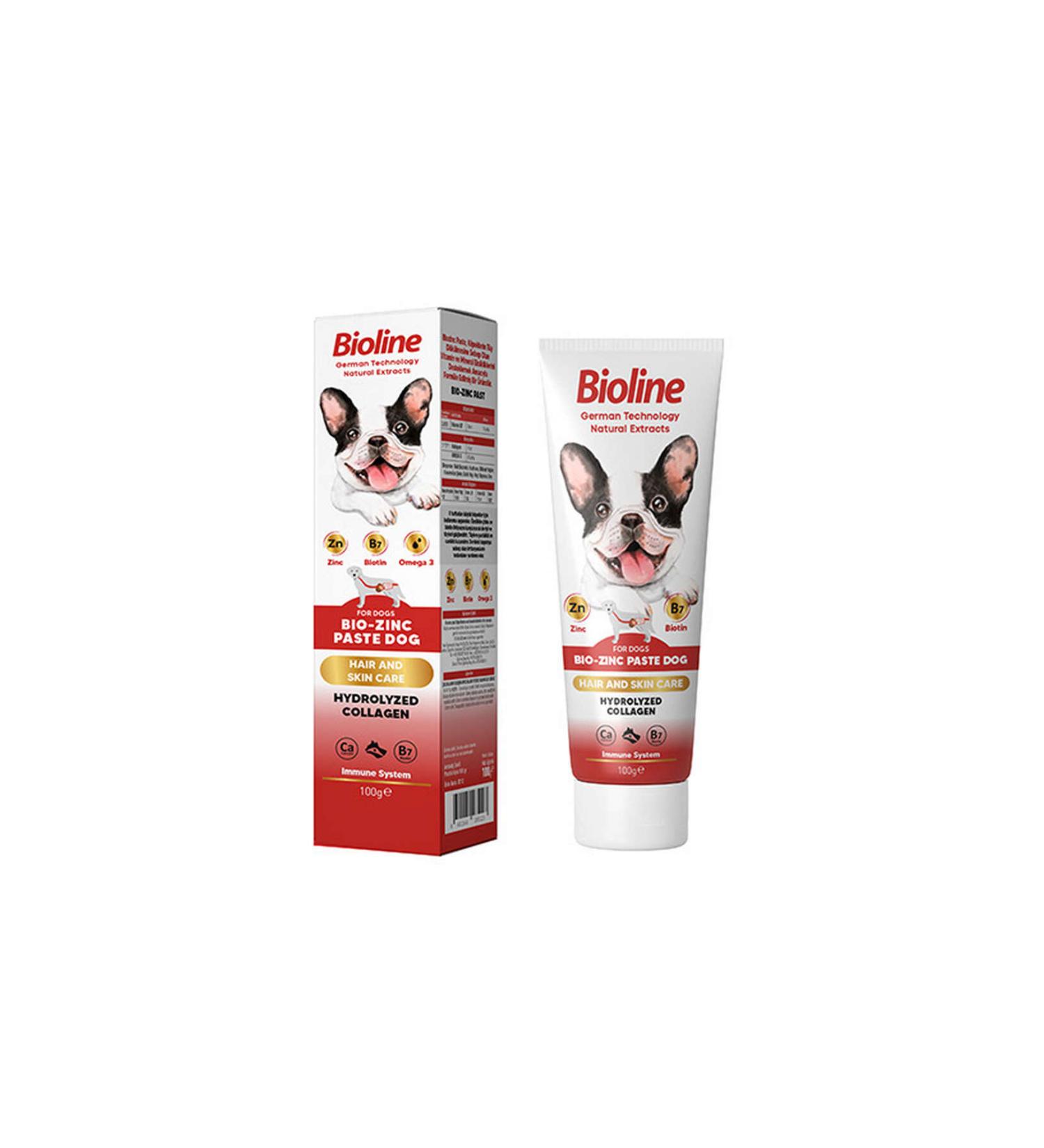 Bioline BIO-ZINC PASTE DOG 100 GR X 2 PIECES 82071