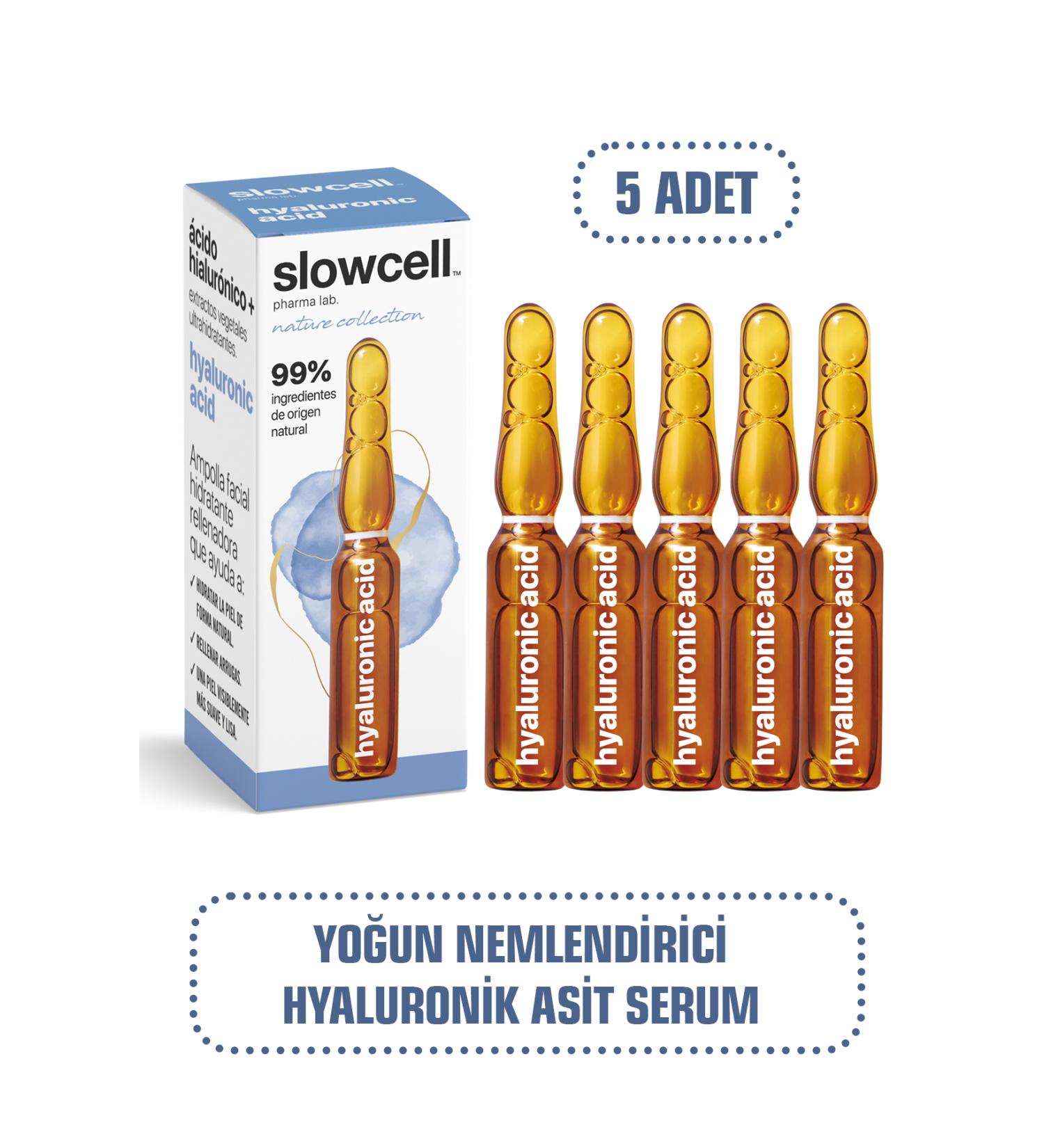 Slowcell Intensive Moisturizing Smoothing Oatmeal Antioxidant Hyaluronic Serum Ampoule 5 PCS X 2 ML