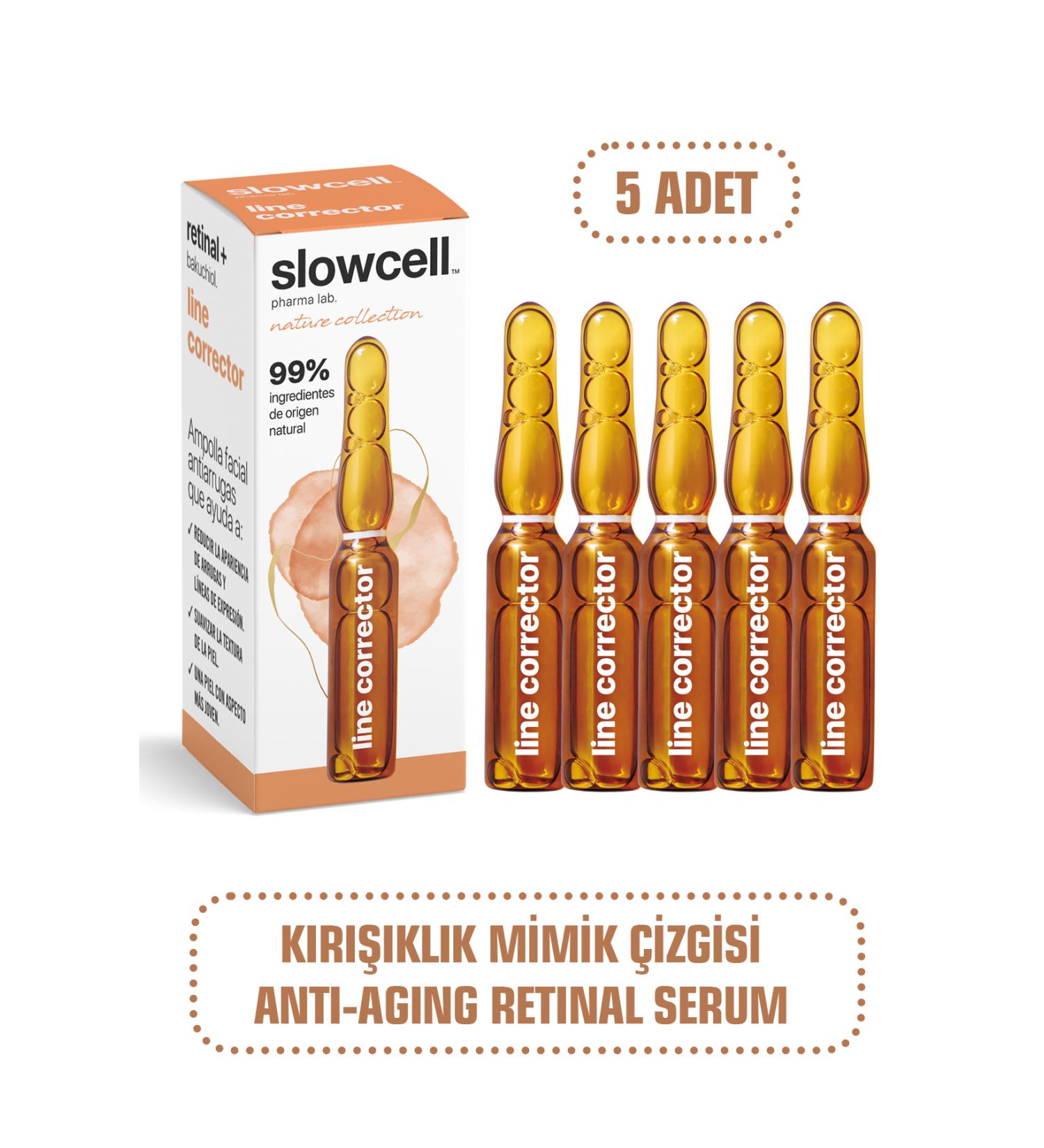Slowcell Retinal Bakuchiol Wrinkles Expression Lines Aging Crow's Feet Serum Ampoule 5 PCS X 2 ML - Buy Online on GoSupps.com