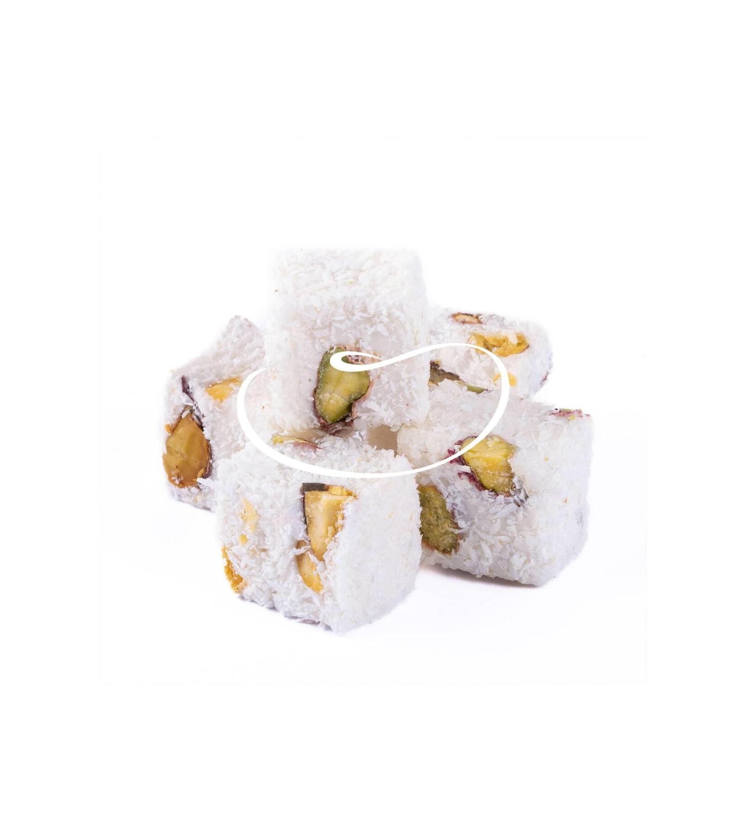 PINAR DRIED NUTS Sultan Turkish Delight with Pistachio and Milk