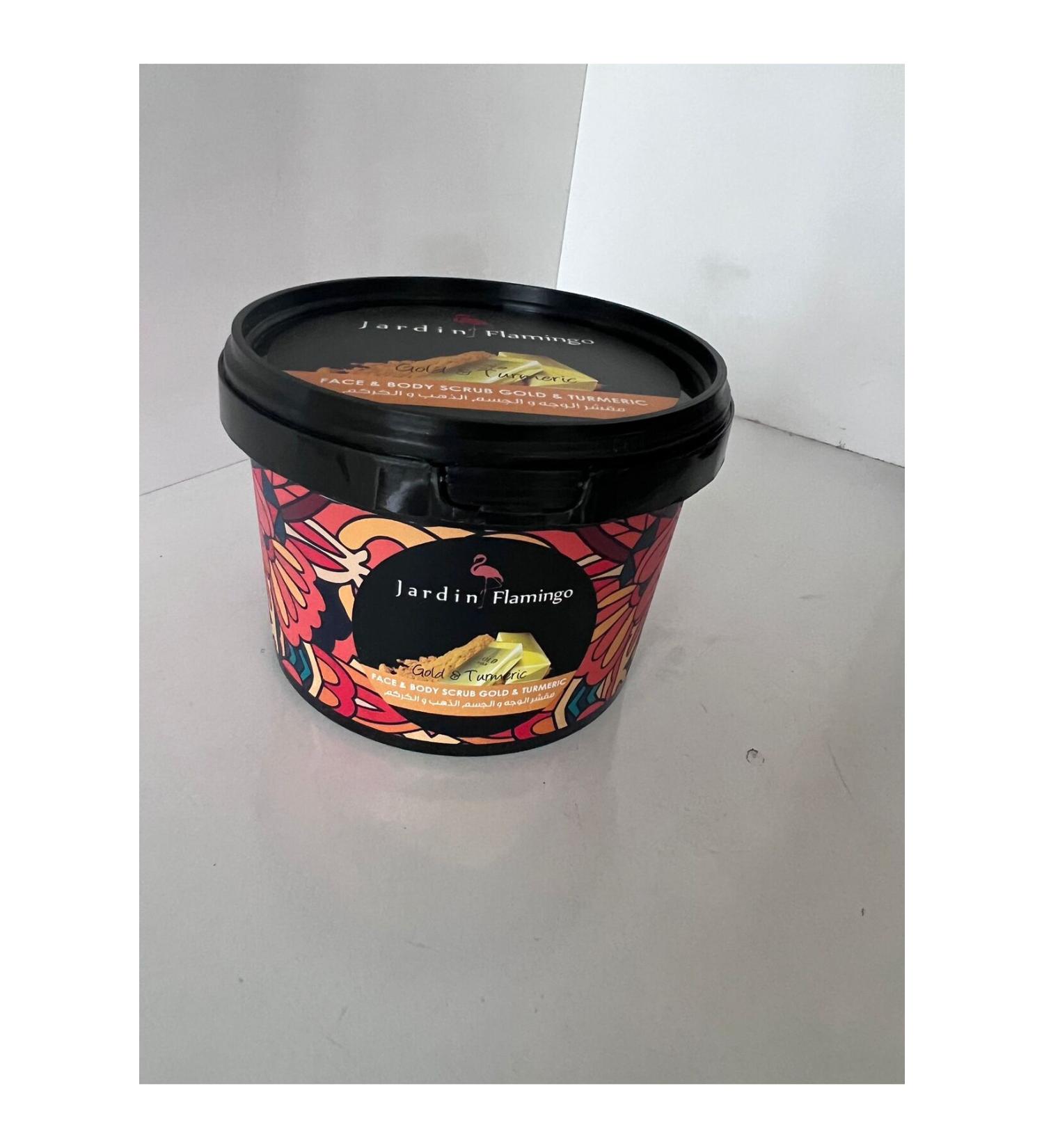JARD N FLAMINGO FACE & BODY SCRUB GOLD & TURMERIC