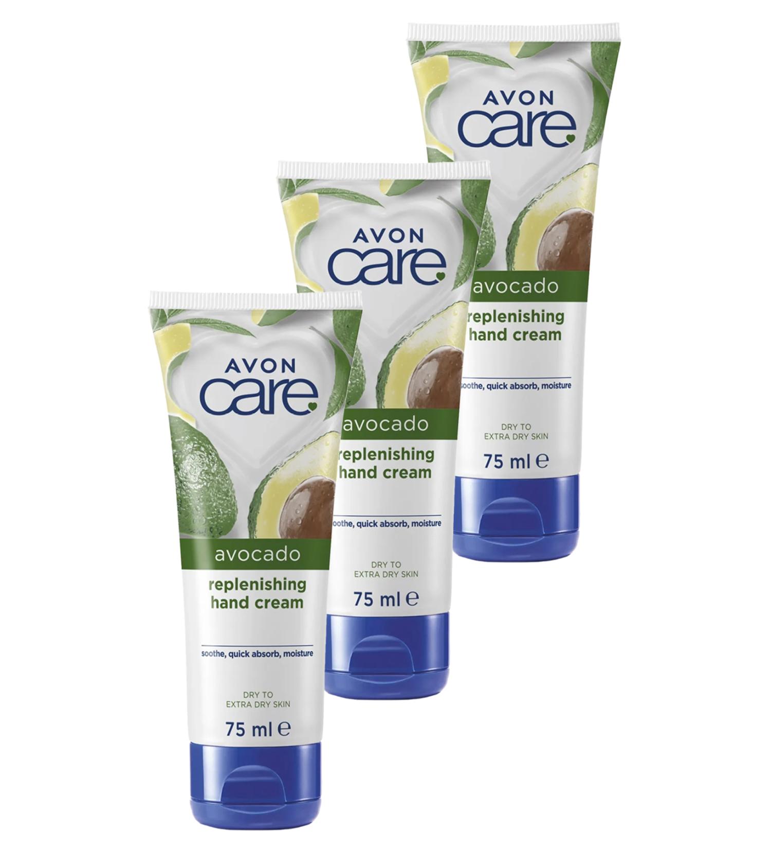 Avon Care Avocado Essence Hand Cream for Dry Skin 75 Ml. Triple Set - Buy Online on GoSupps.com