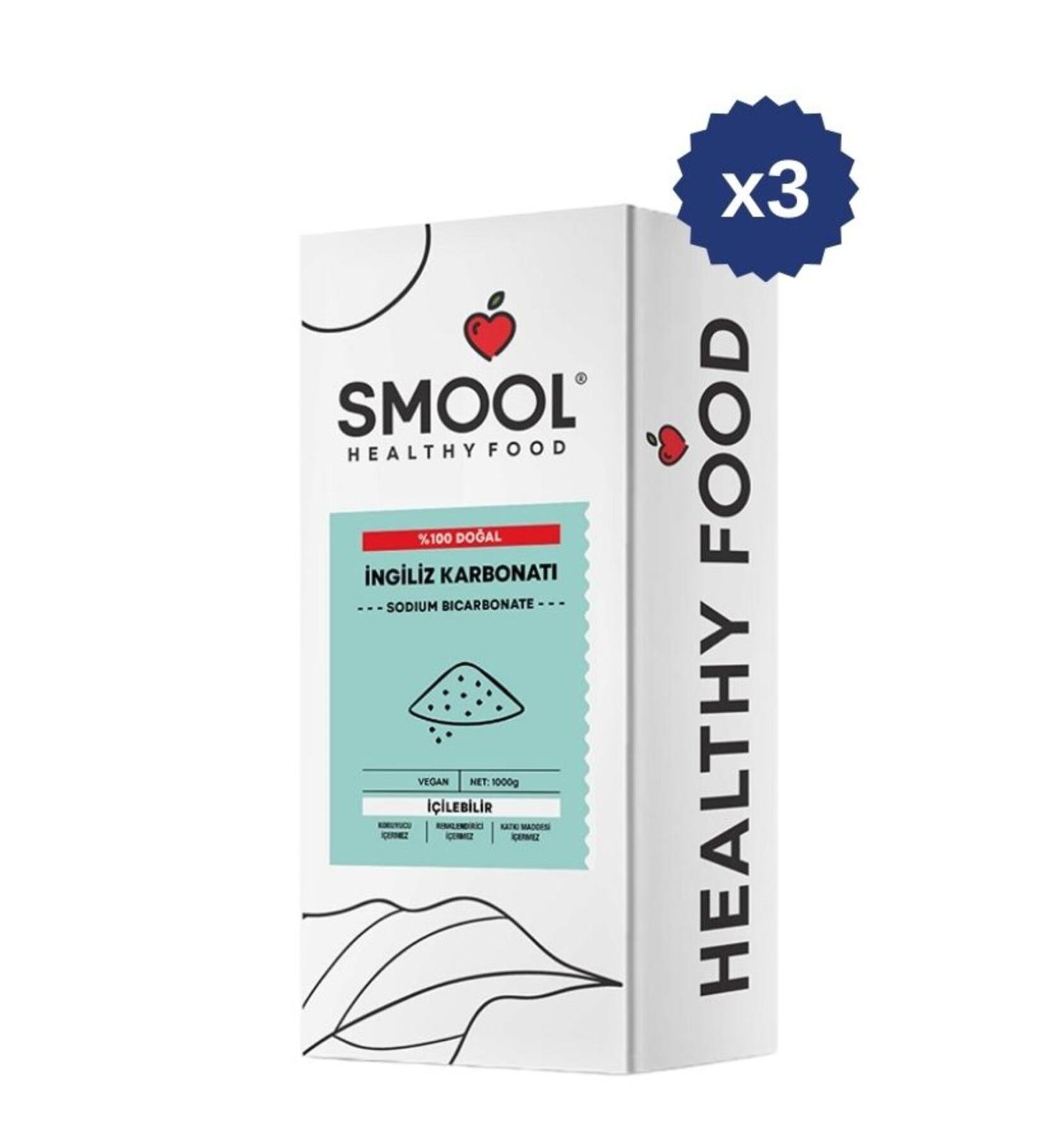SMOOL English Soda 1000 gr x3 Drinkable Additive-Free Natural Food Grade