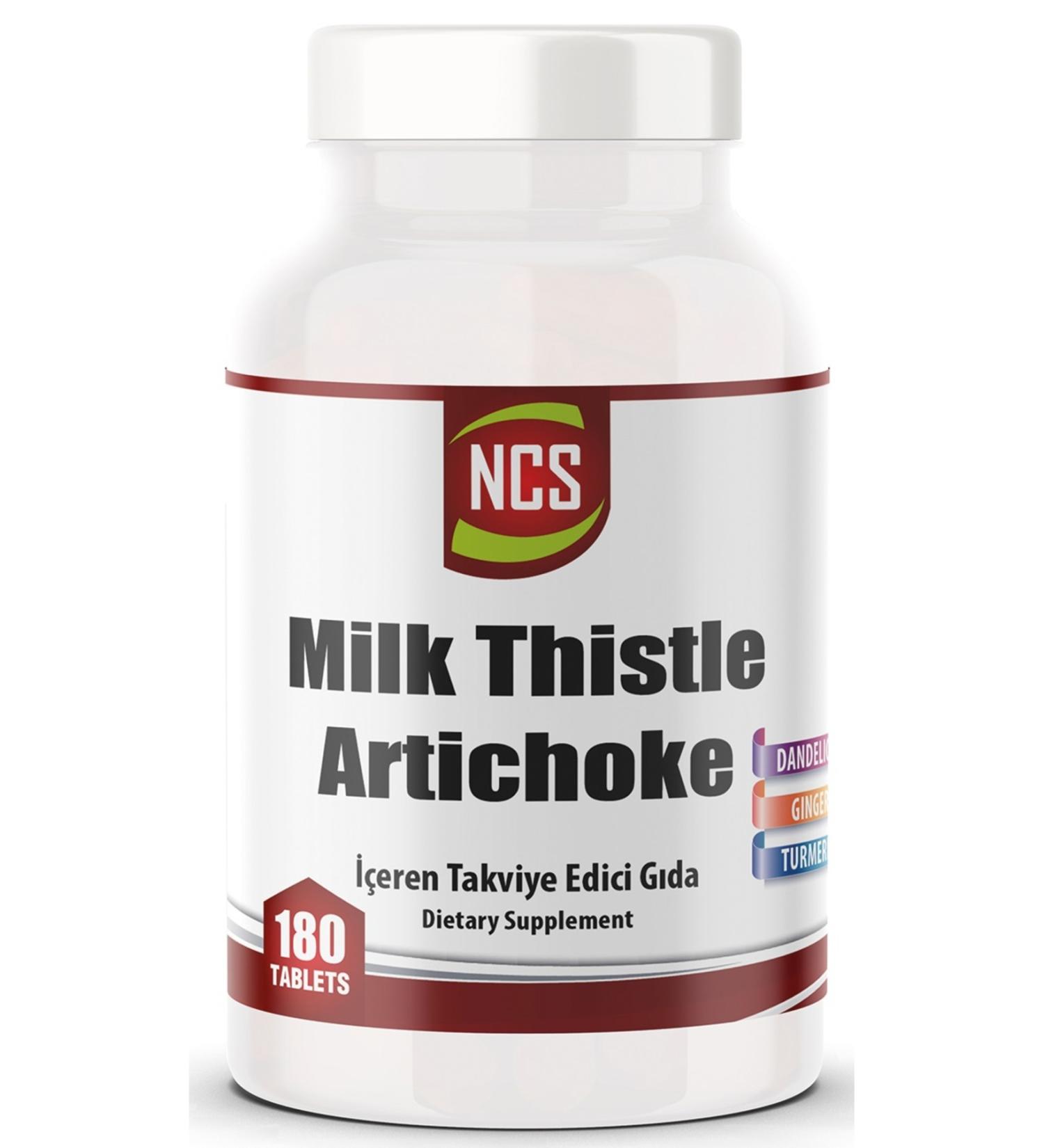 Ncs Milk Thistle Artichoke Turmeric Ginger 180 Tablets Burdock