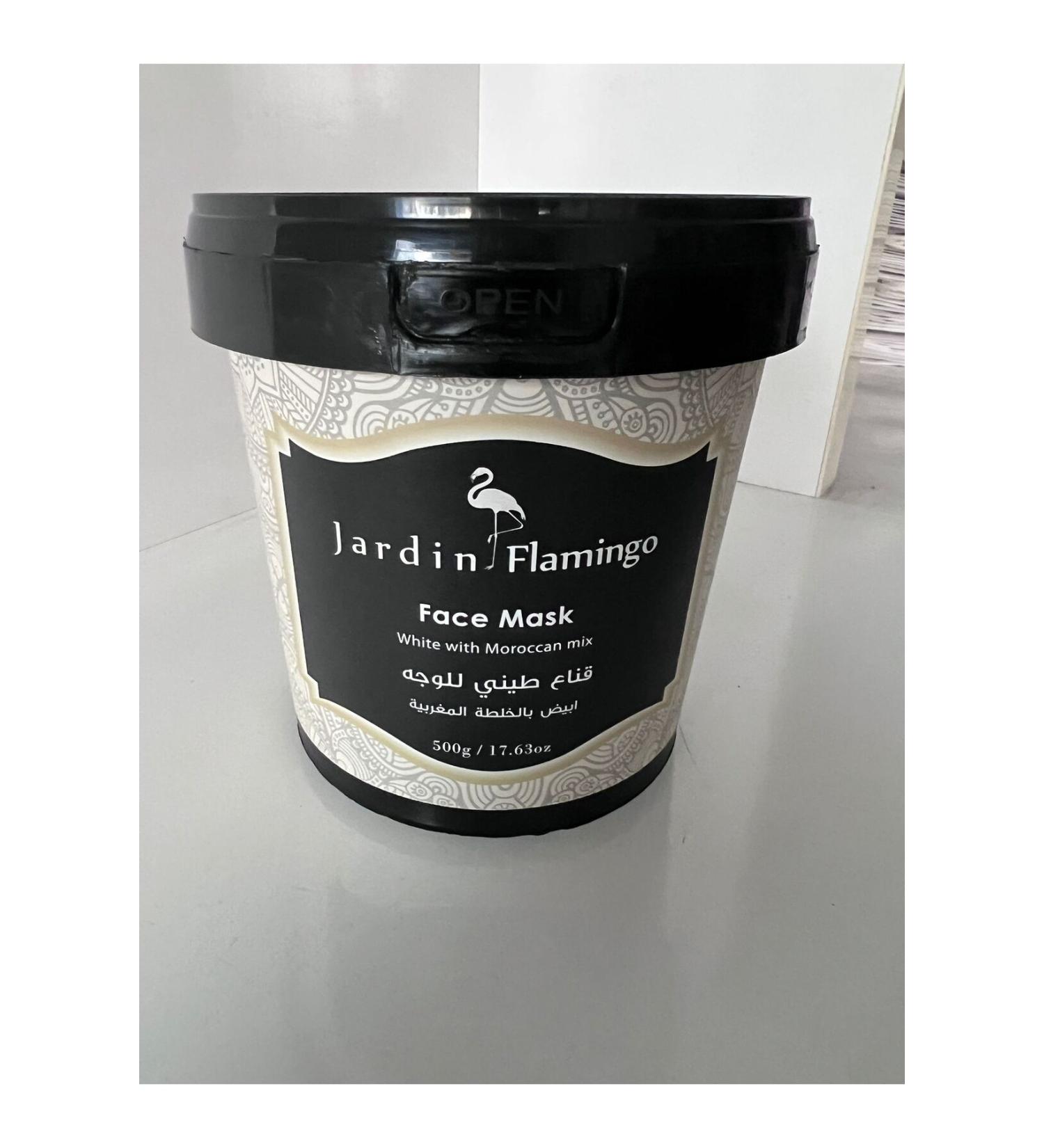 JARD N FLAMINGO FACE MASK WHITE WITH MOROCCAN MIX