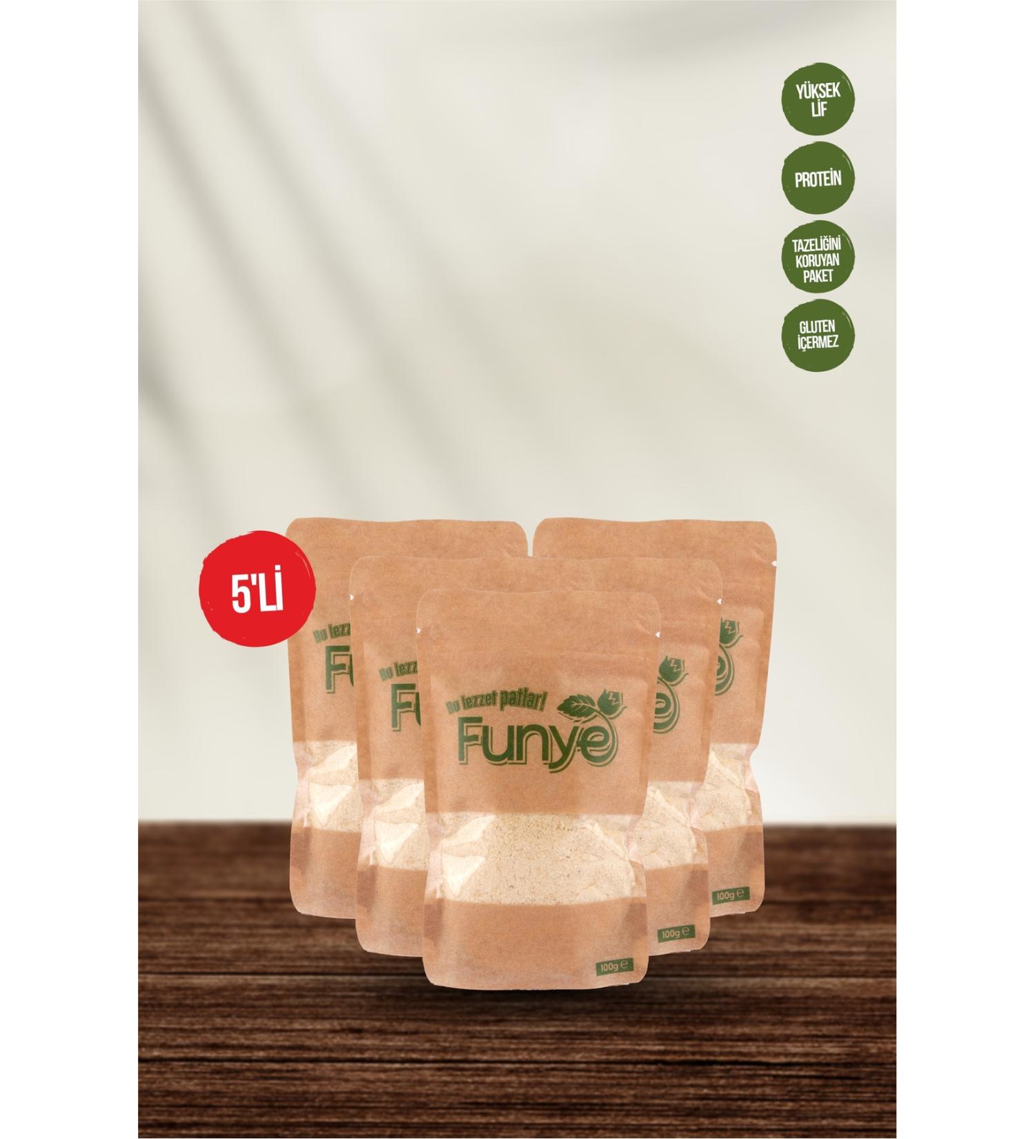 FUNYE Hazelnut Flour - Kraft (100 Gr) x 5 Pieces