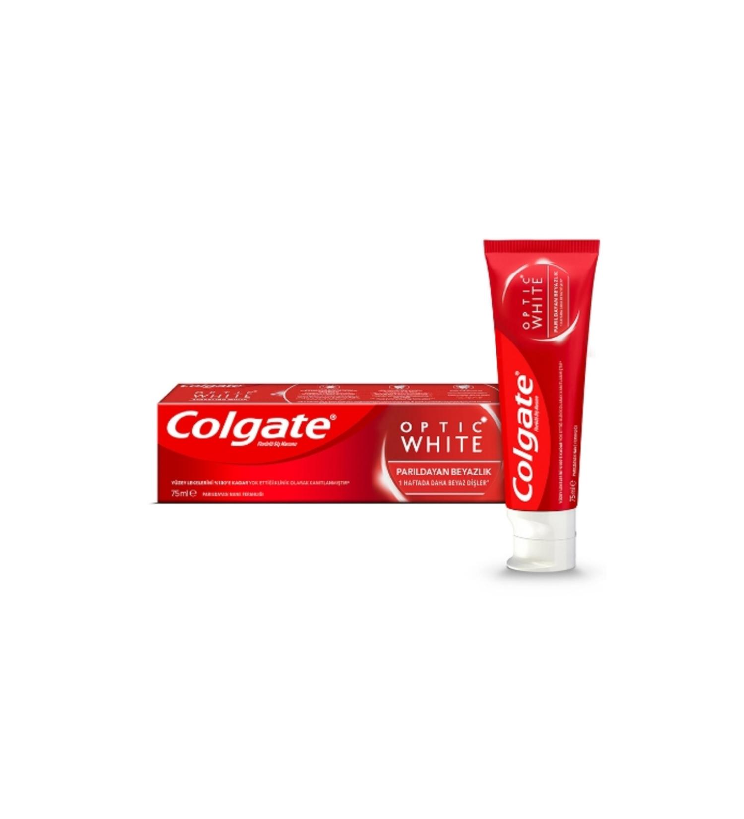 Colgate Toothpaste Optic White Sparkling Whiteness 75 ml. (6 pack)