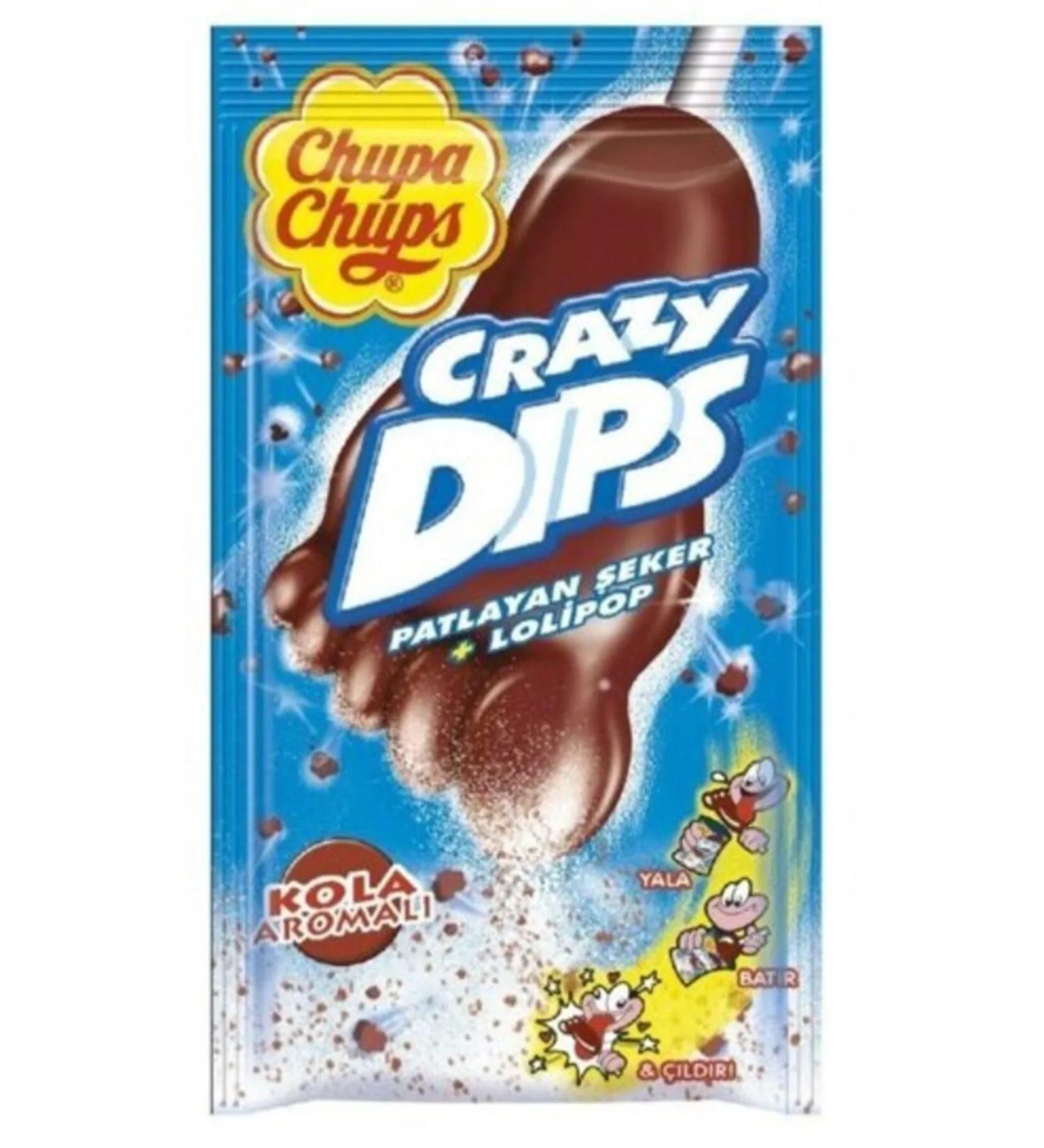 Chupa Chups Crazy Dips Cola 16 gr 24 pcs