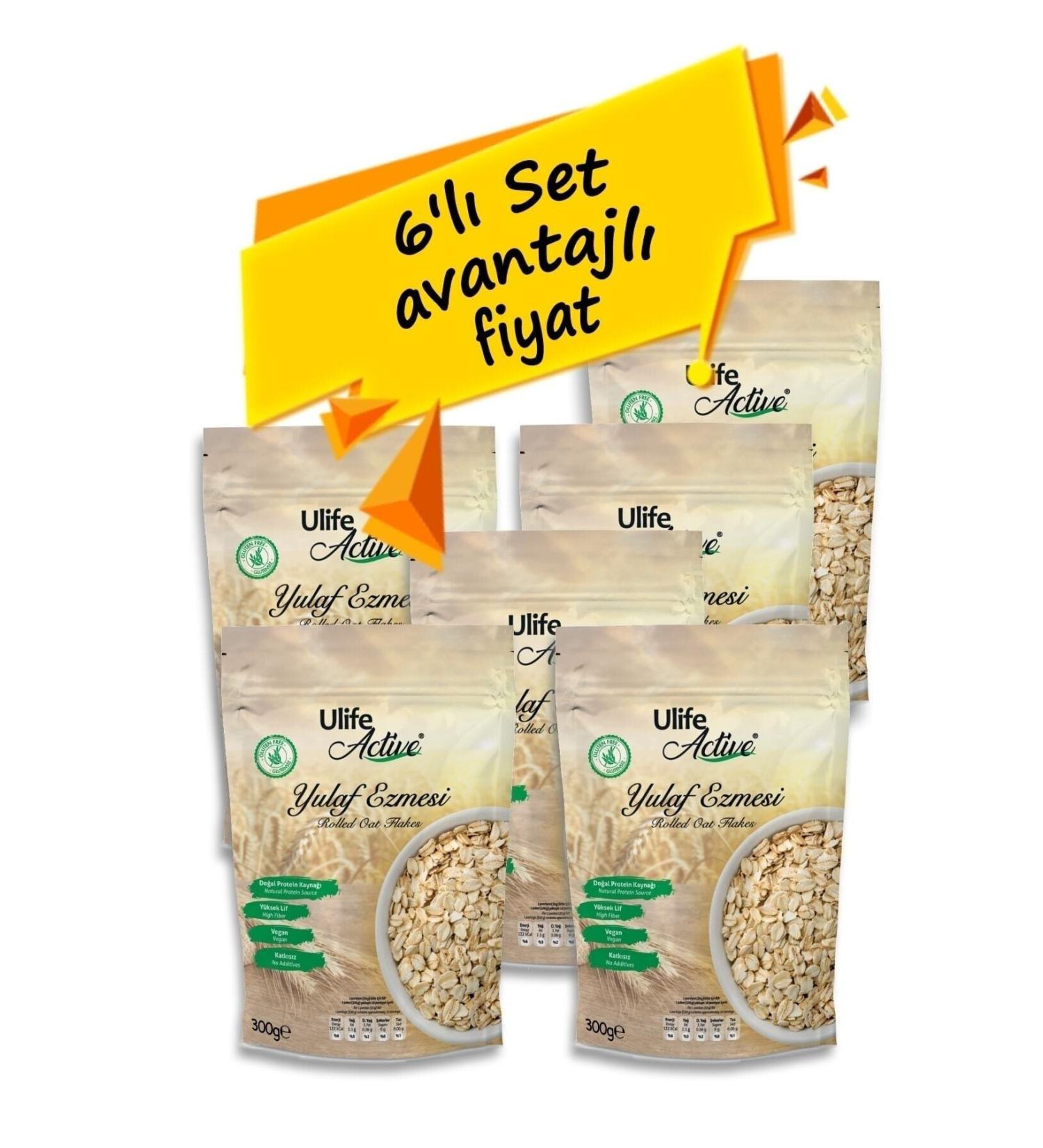 uLife Active Gluten Free Oatmeal 300gr. - 6 Pieces - Buy Online on GoSupps.com