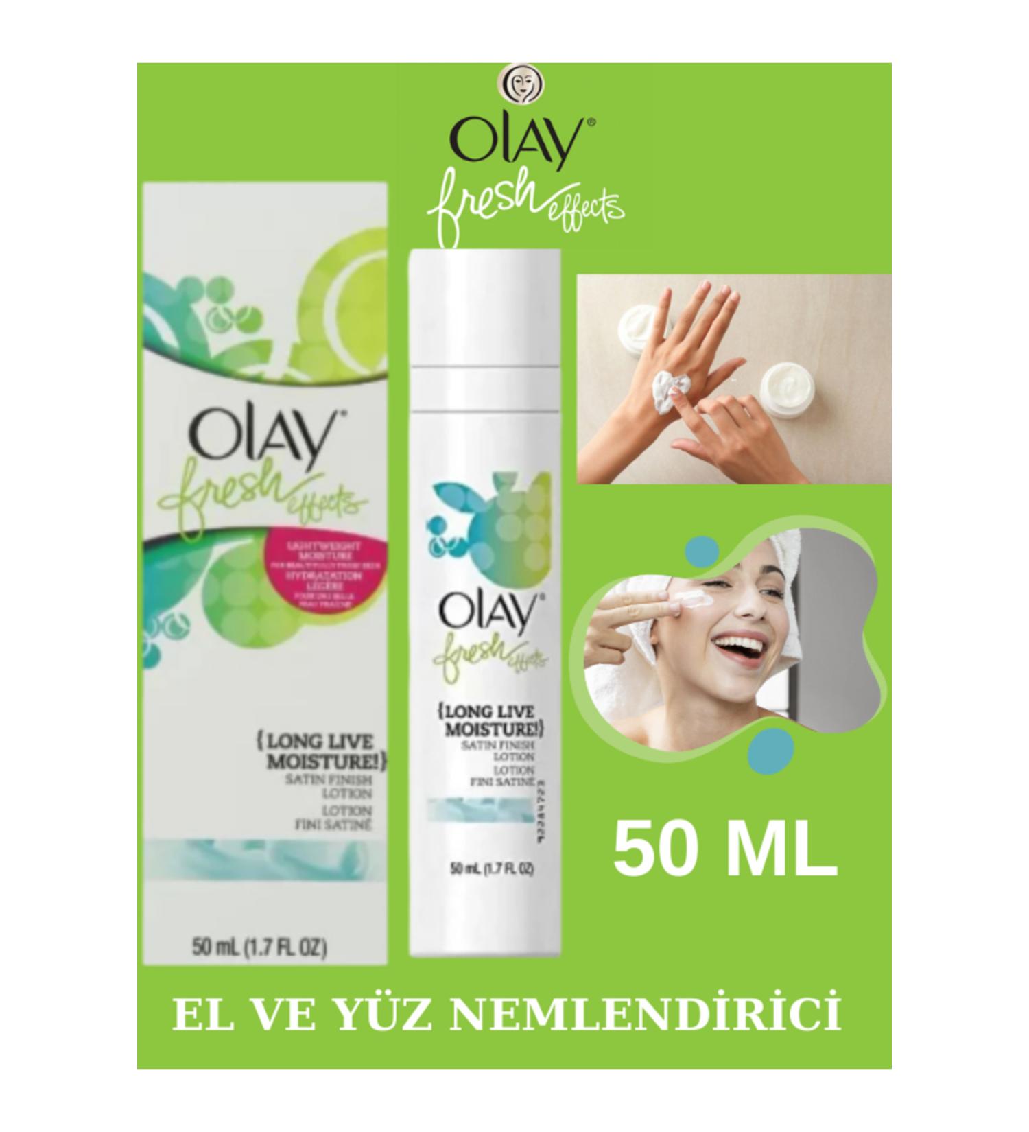 OLAY Fresh Effects ElveY z Light soft satin lotion best suited for all skin types 50ml