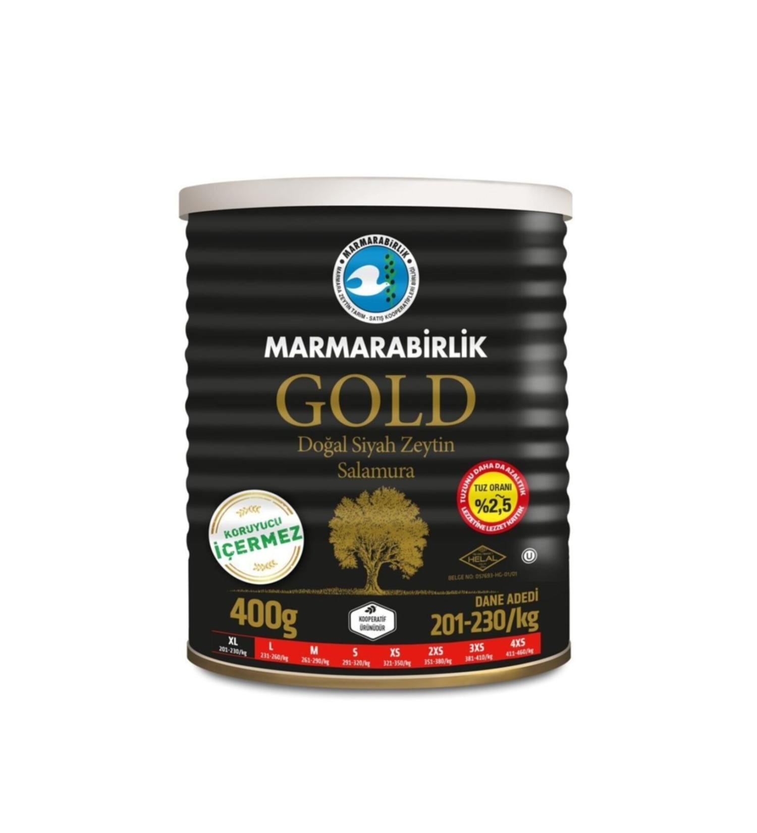 Marmarabirlik Gold Black Olive 400 gr