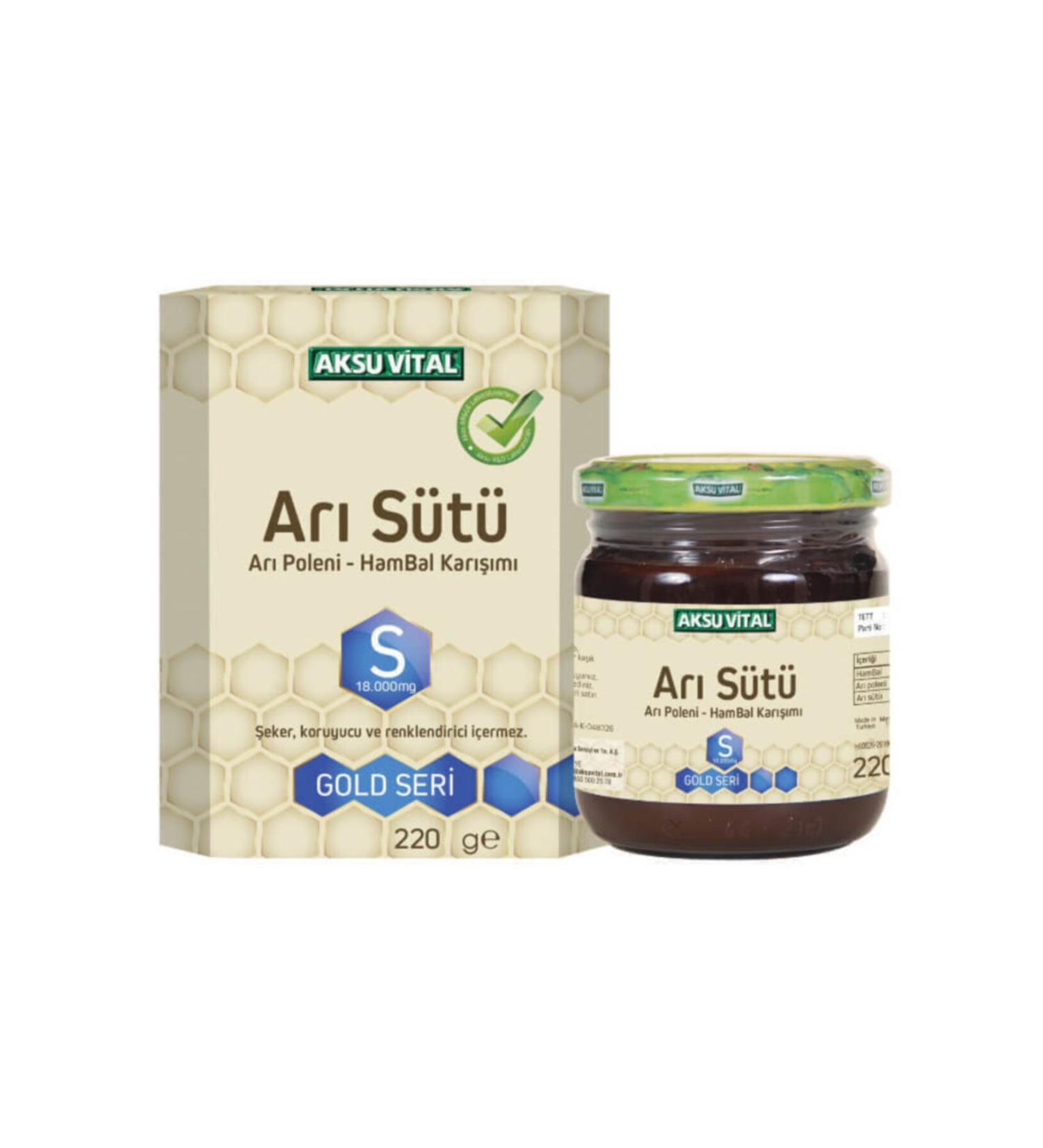 Aksu Vital Royal Jelly Honey Pollen (s) 18 000 mg - Adult 220 gr