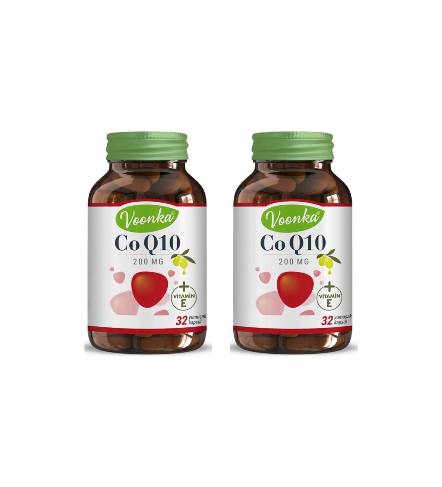 Voonka Coq10 200 Mg 32 Softgels Set of 2