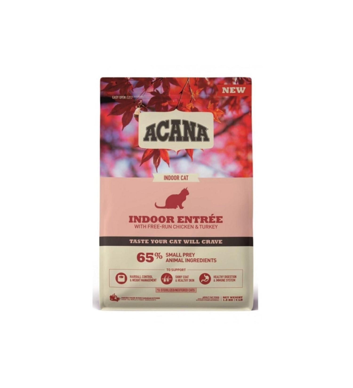 Acana Indoor Entr e Sterilized Neutered Cat Food 4.5 Kg