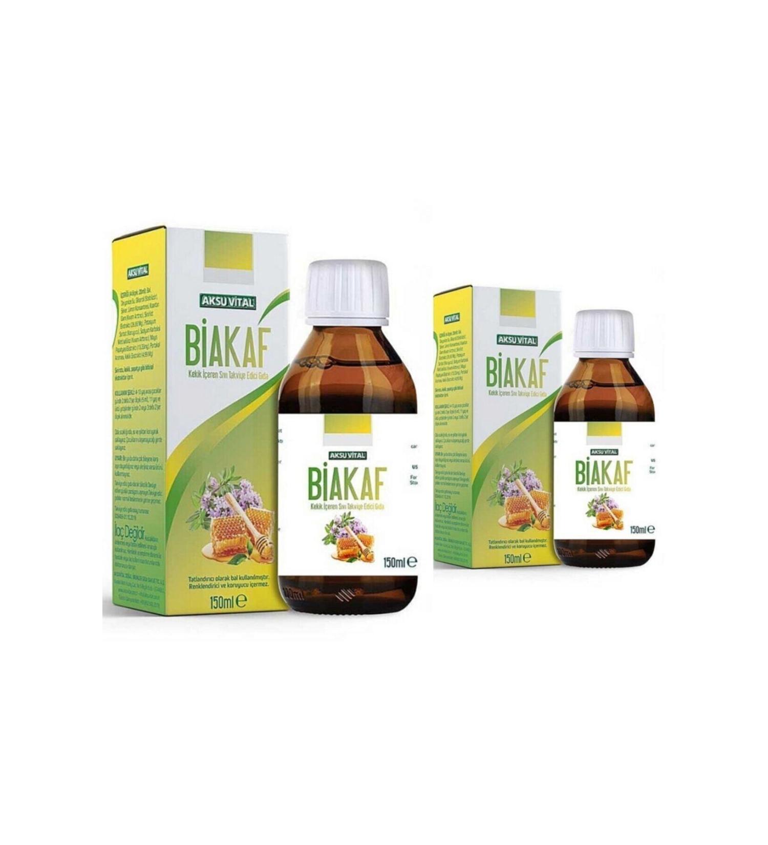 Aksu Vital Aksuvital Biakaff Liquid Food Supplement Containing Thyme X 2 Pieces