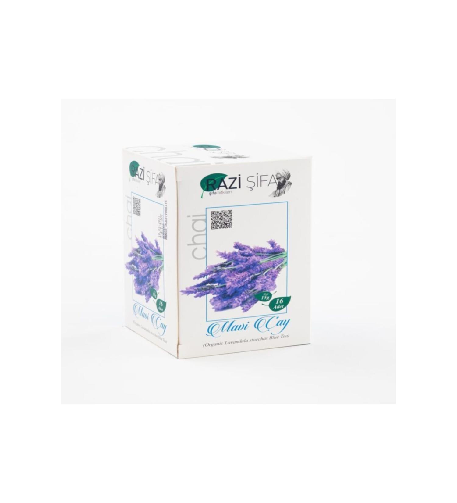 razi healing Organic Branch Tea Blue Tea 15gr