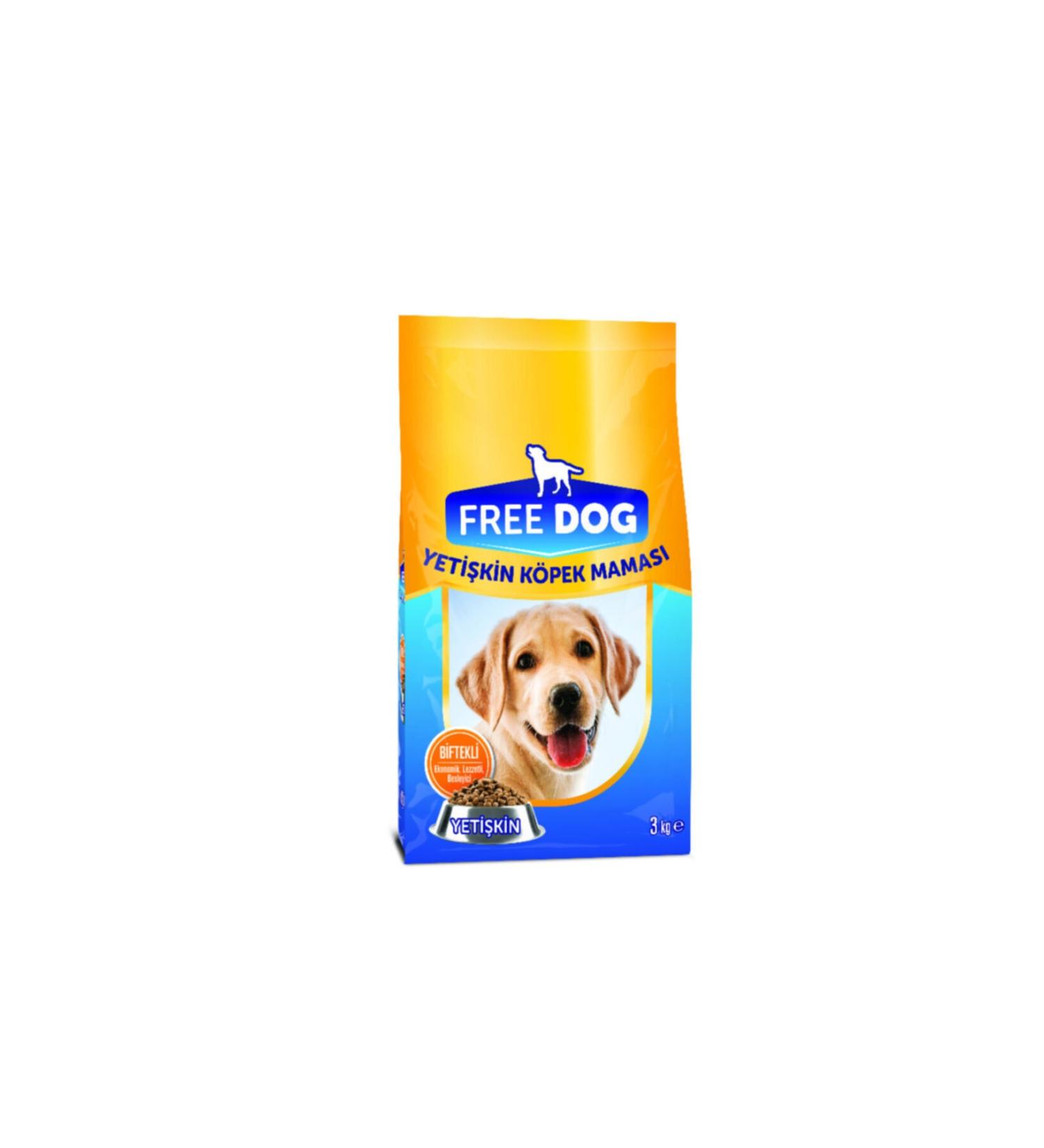 FREE Dog Adult Dog Food Steak 3 Kg