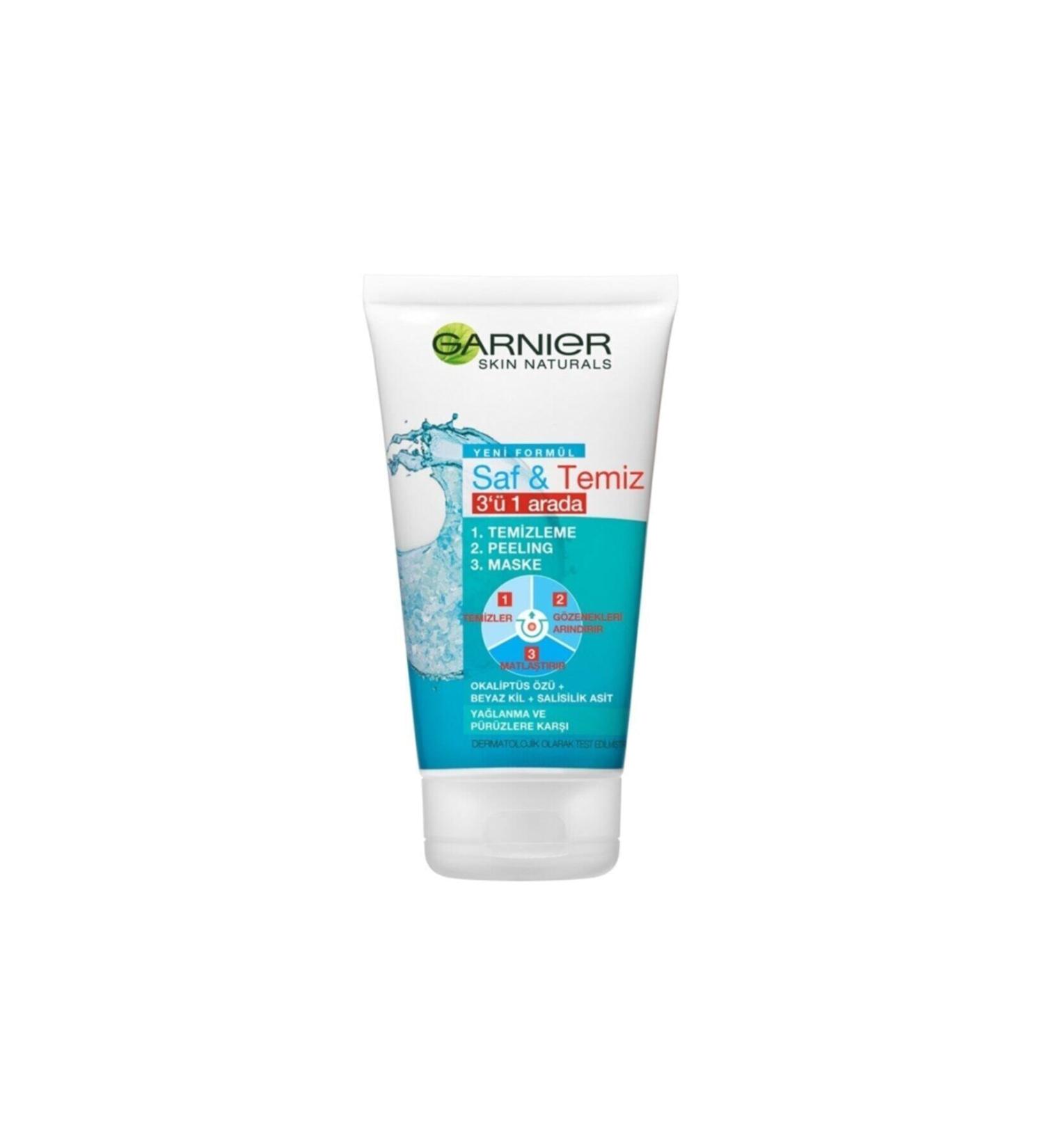 Garnier Pure & Clean 3 in 1 Cleansing Peeling Mask 150 ml
