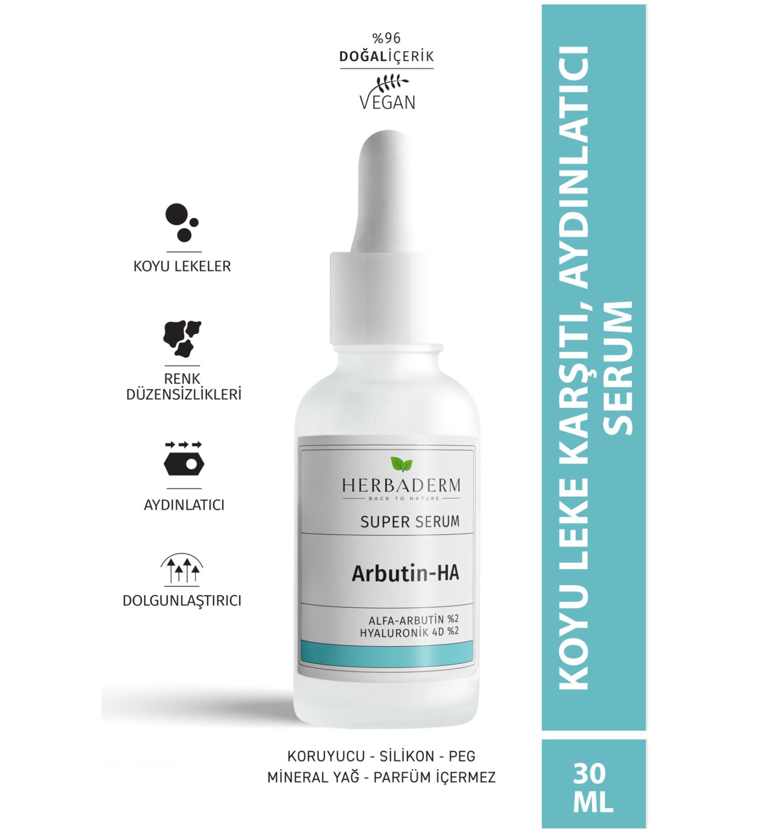 Herbaderm Brightening and Blemish Reducing Arbutin 4d Hyaluronic Super Serum - Buy Online on GoSupps.com